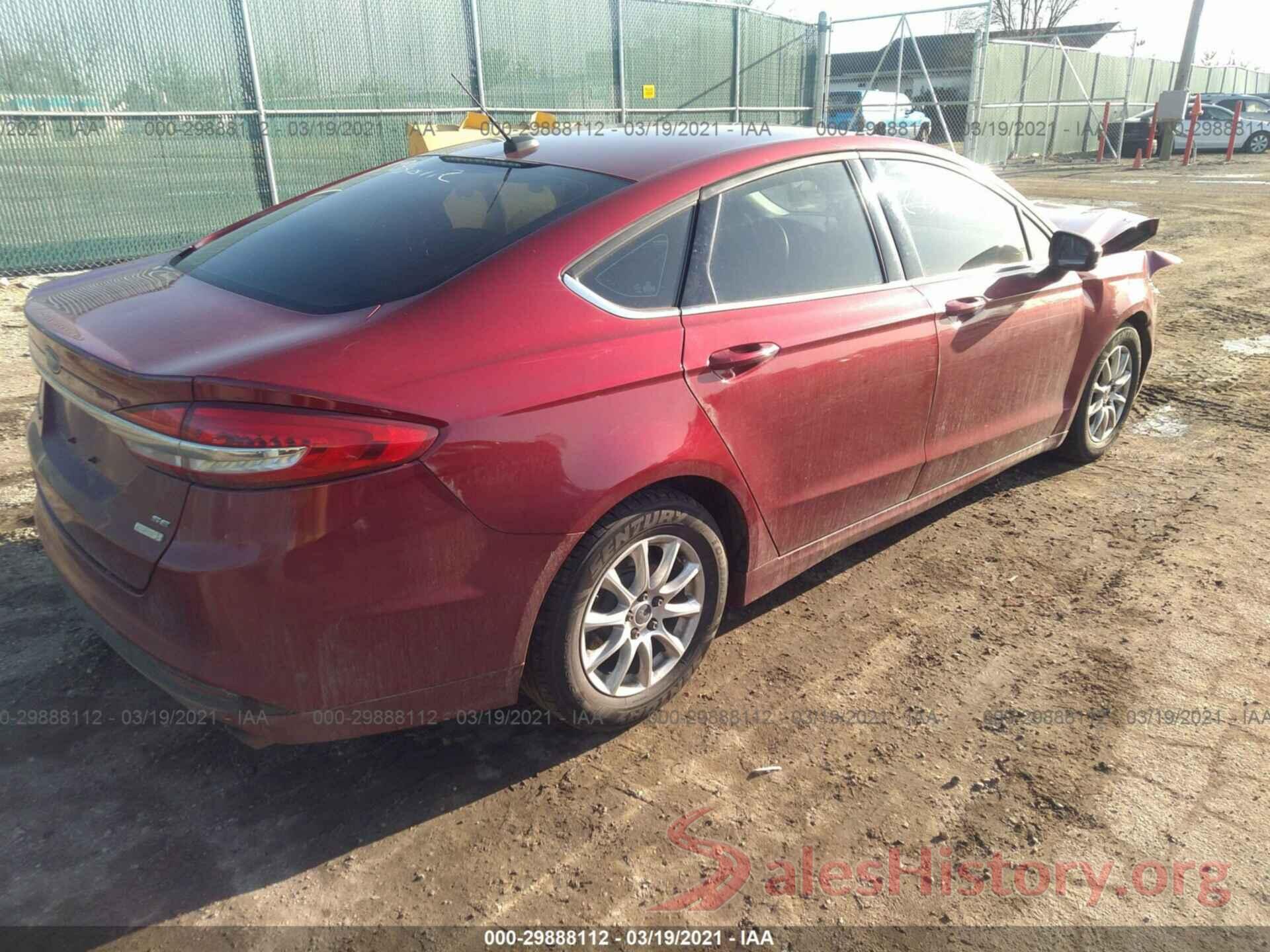 3FA6P0HD7HR108467 2017 FORD FUSION