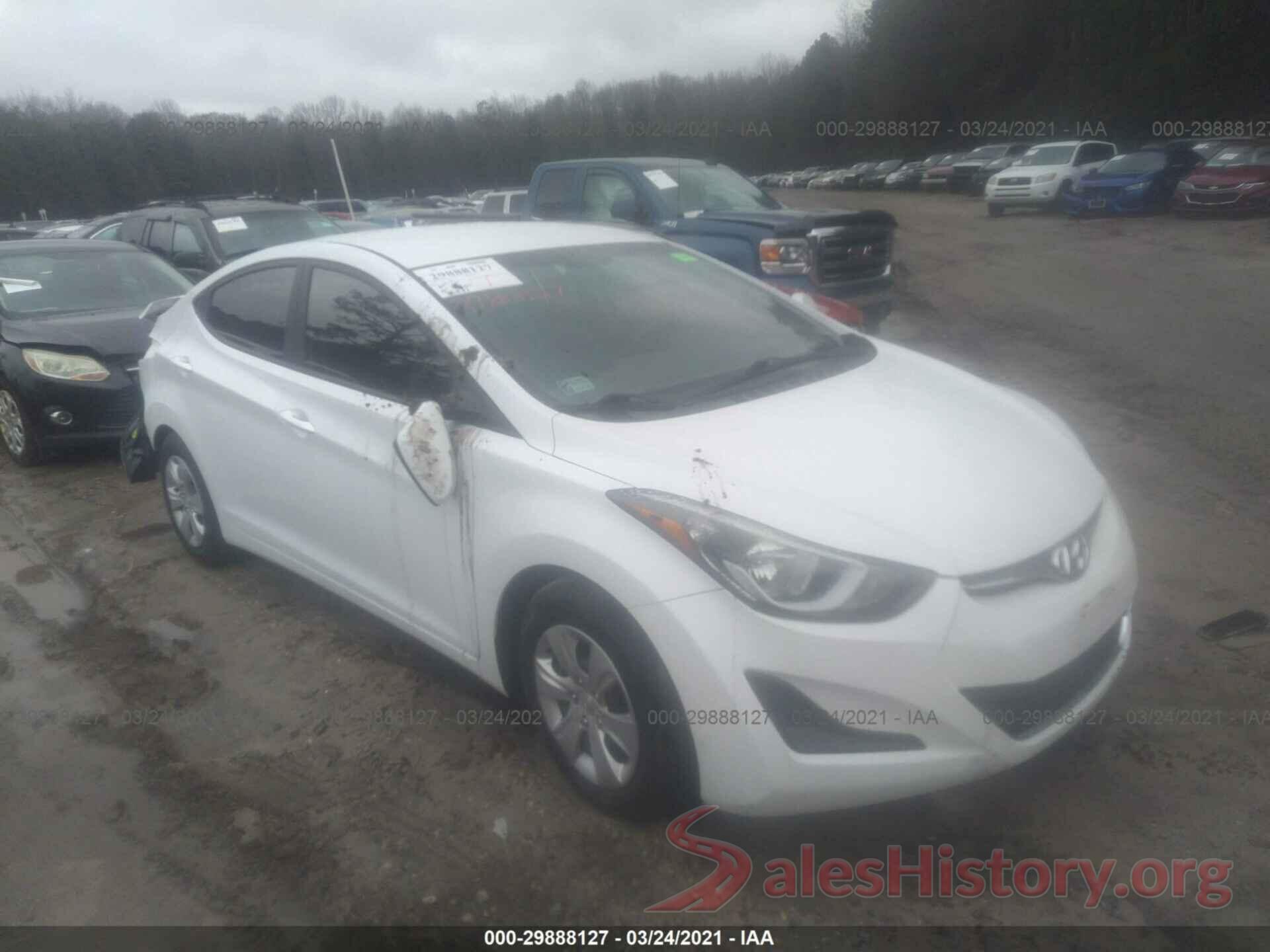 5NPDH4AE7GH765229 2016 HYUNDAI ELANTRA