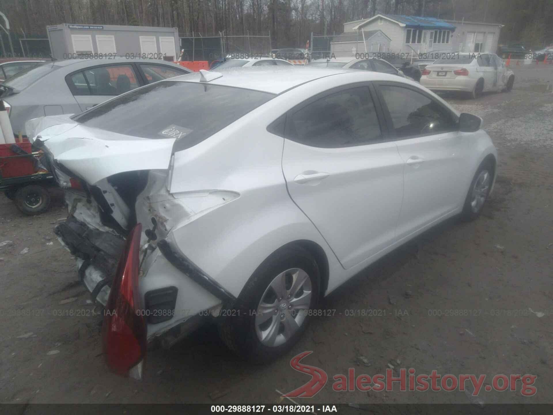 5NPDH4AE7GH765229 2016 HYUNDAI ELANTRA