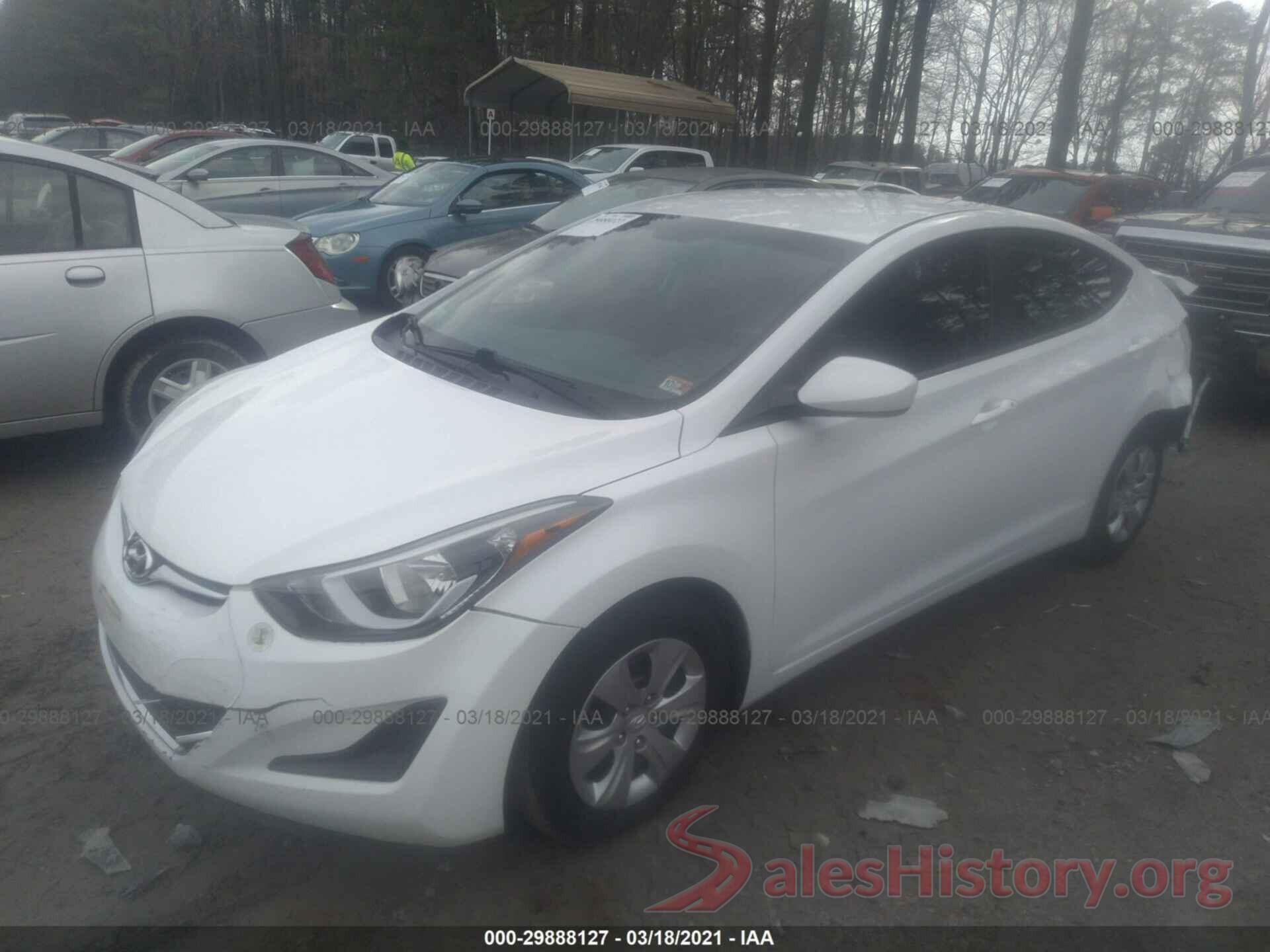 5NPDH4AE7GH765229 2016 HYUNDAI ELANTRA