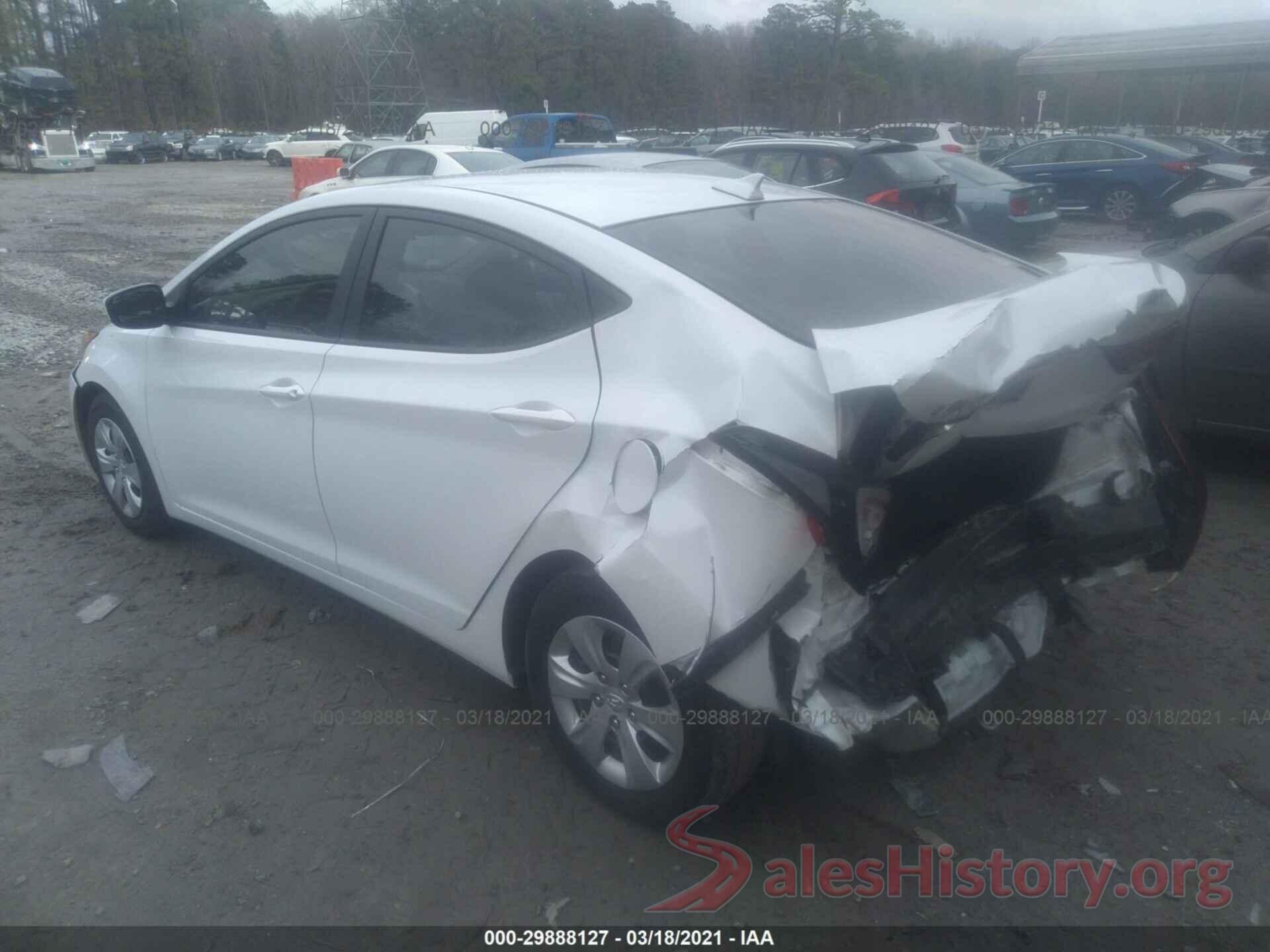 5NPDH4AE7GH765229 2016 HYUNDAI ELANTRA