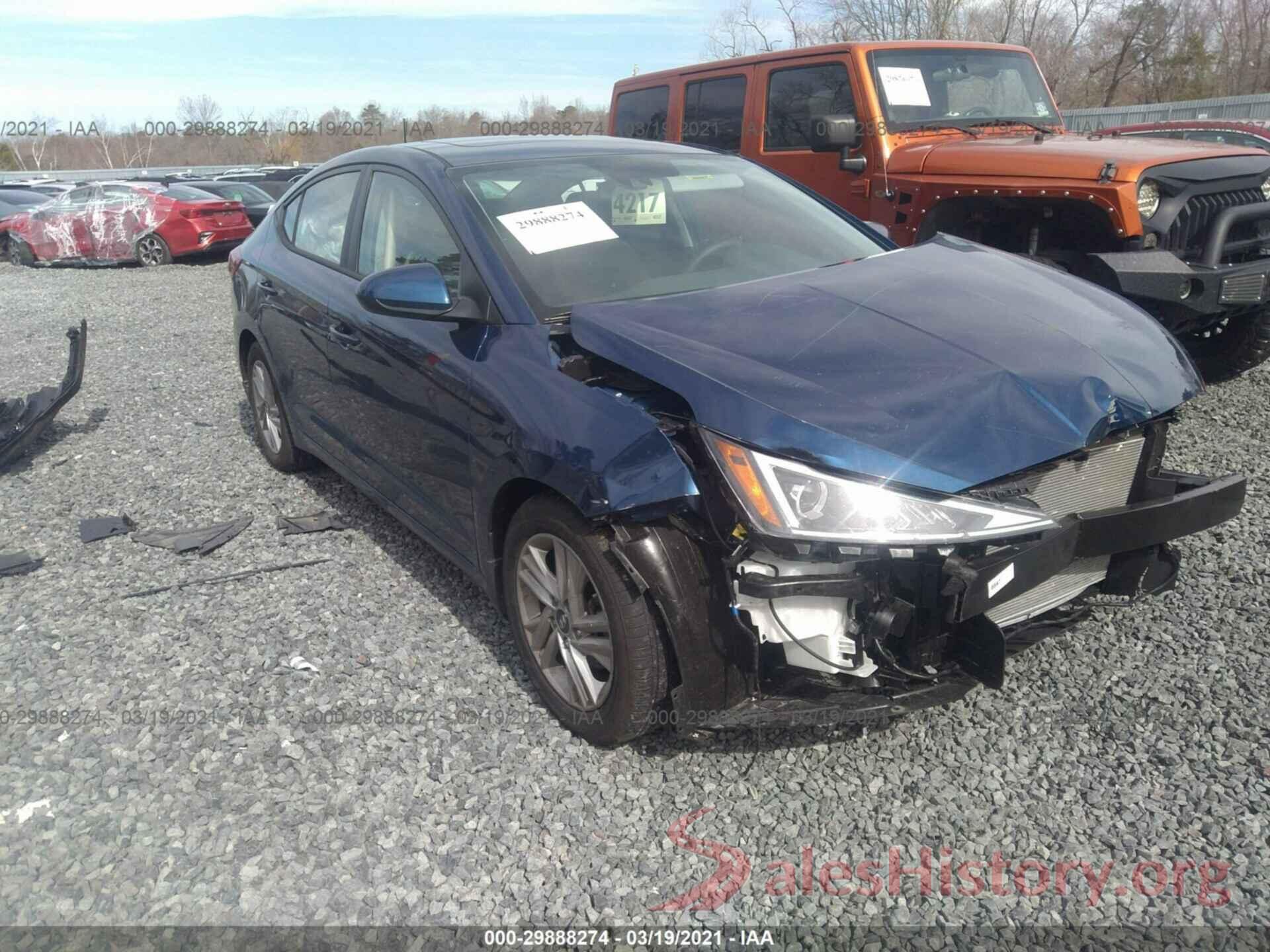 5NPD84LFXLH631119 2020 HYUNDAI ELANTRA