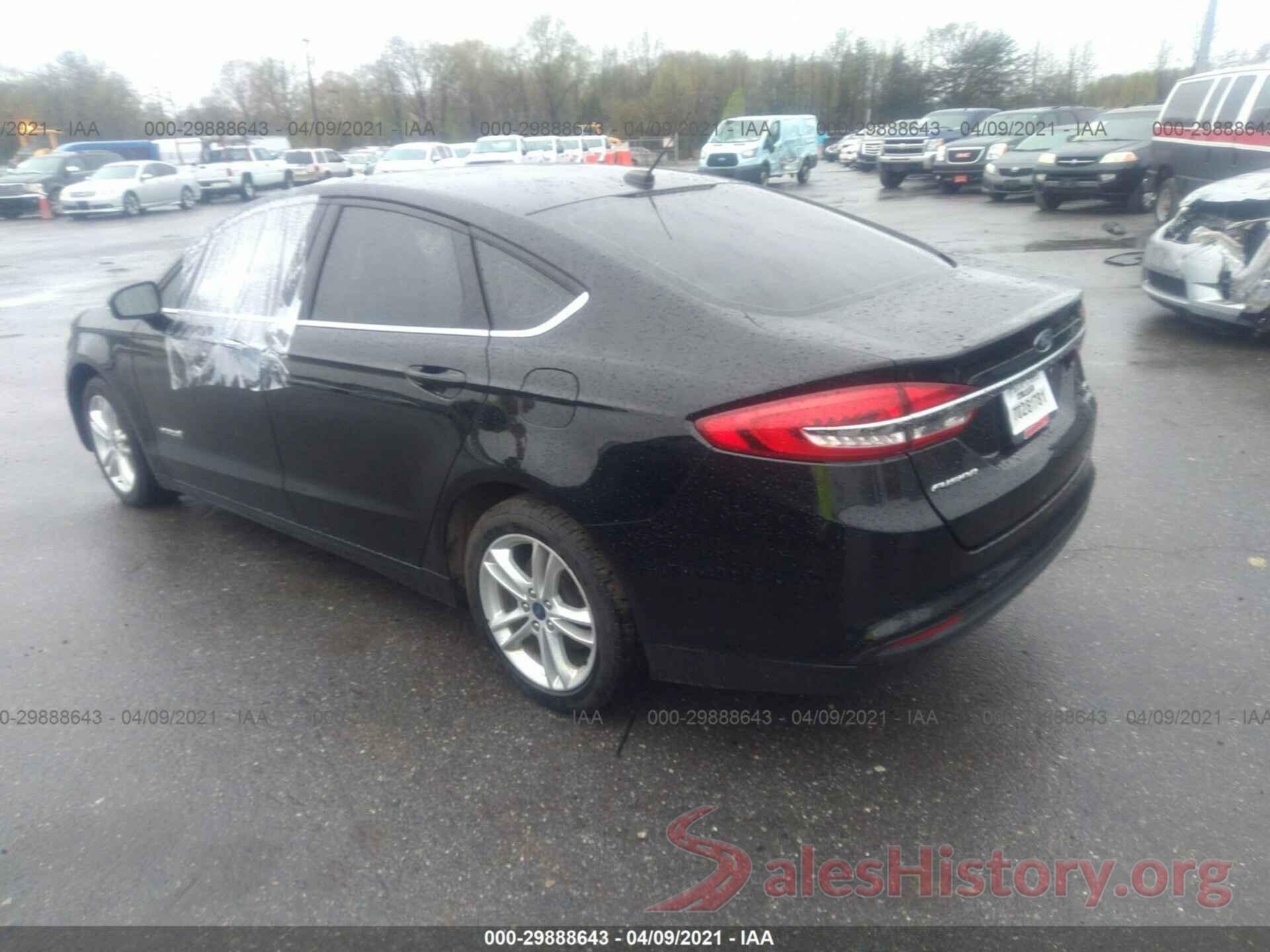 3FA6P0LU7JR152207 2018 FORD FUSION HYBRID