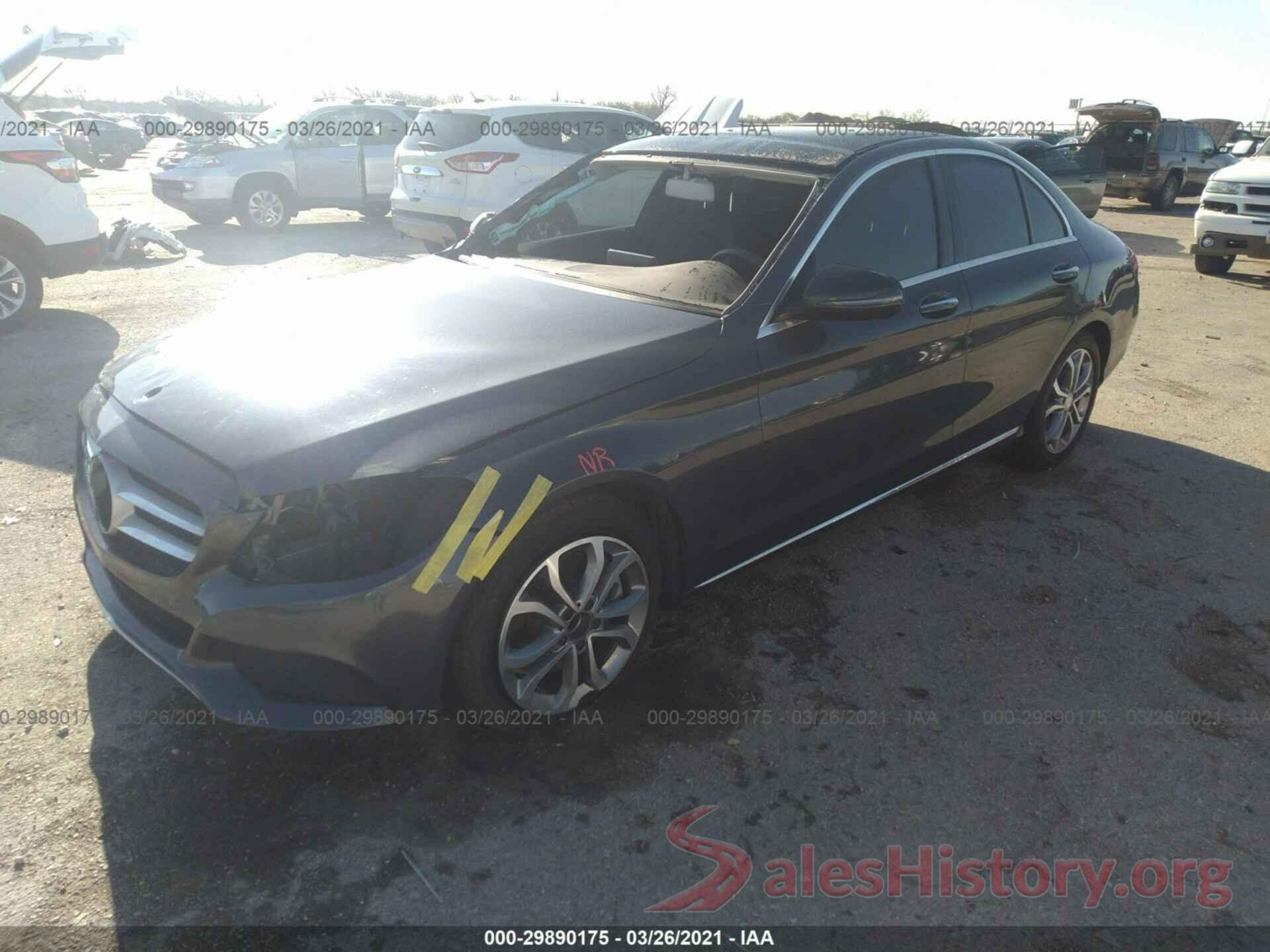 55SWF4JB3GU105156 2016 MERCEDES-BENZ C-CLASS