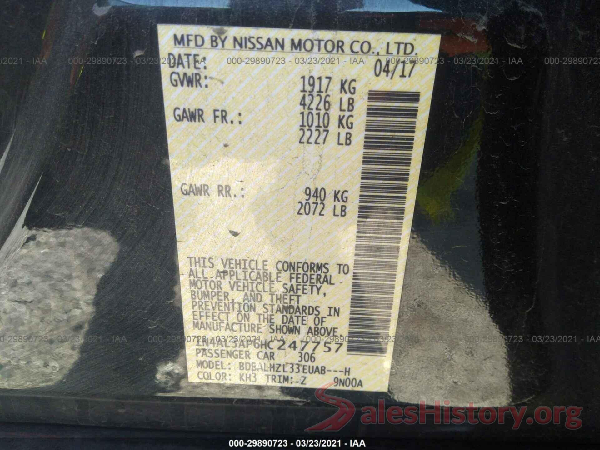 1N4AL3AP6HC247757 2017 NISSAN ALTIMA