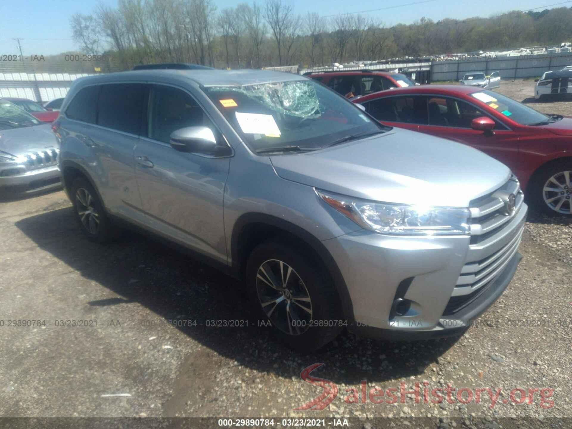 5TDZZRFH8KS357523 2019 TOYOTA HIGHLANDER