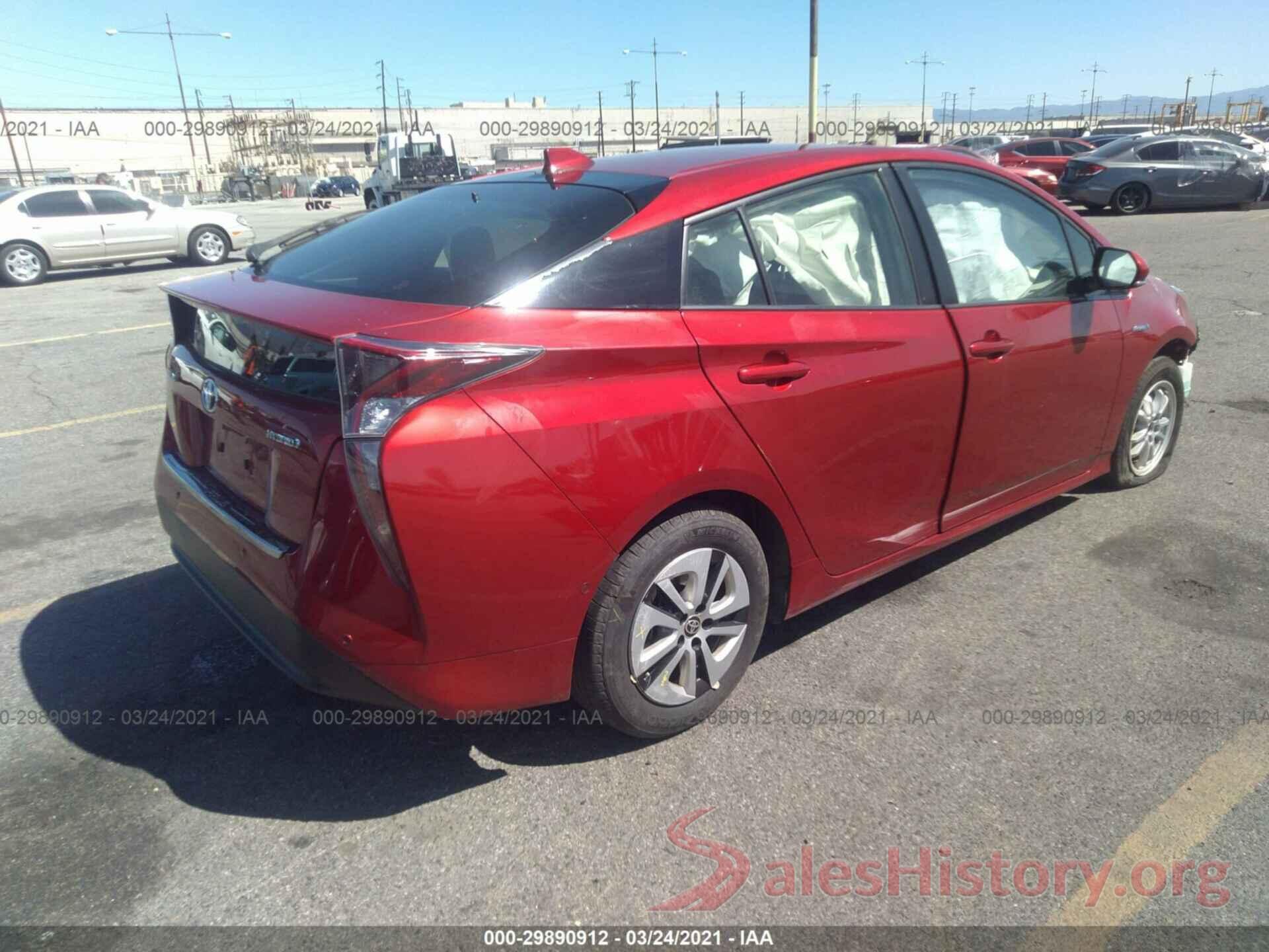 JTDKARFU4G3508758 2016 TOYOTA PRIUS