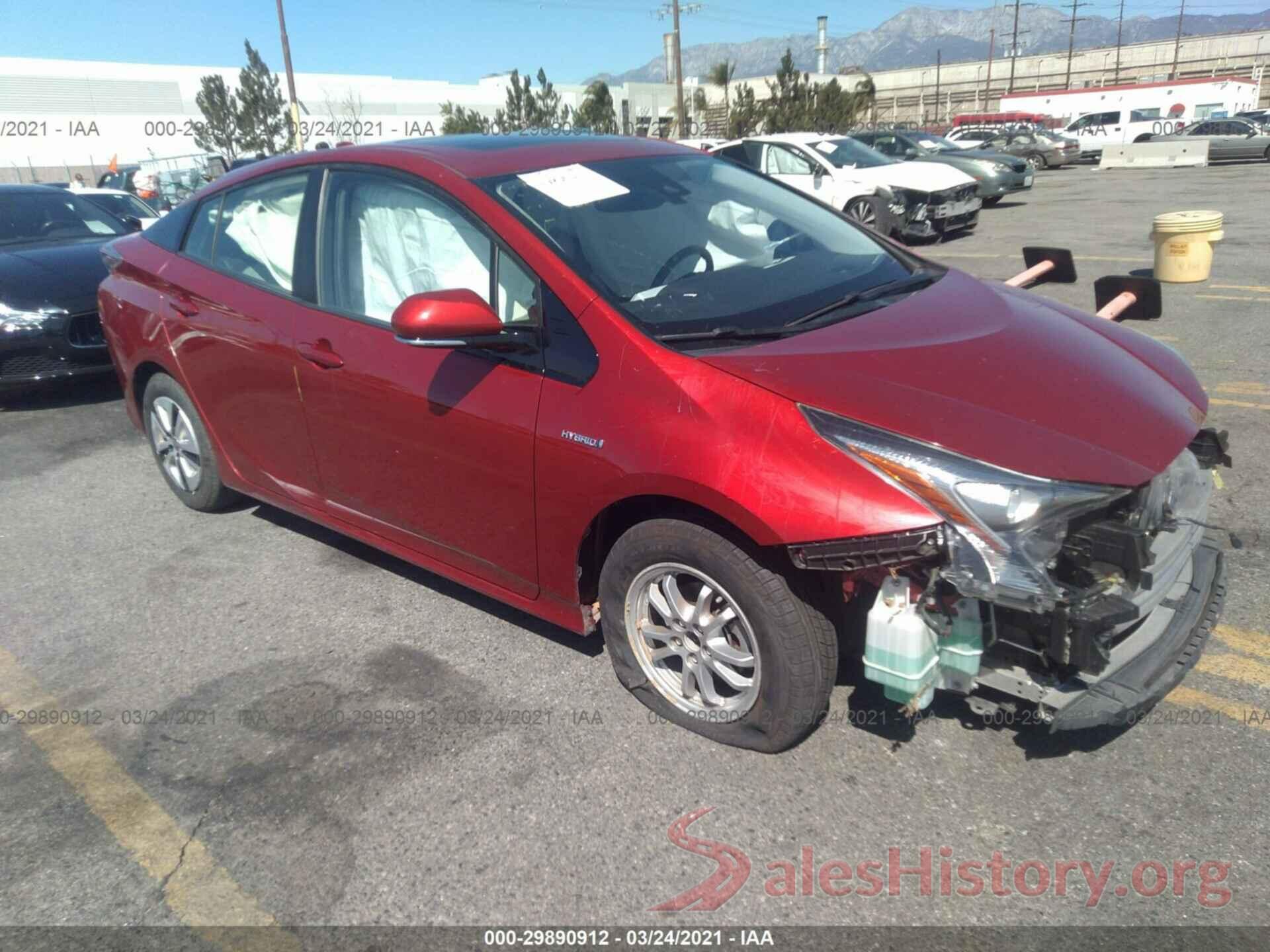 JTDKARFU4G3508758 2016 TOYOTA PRIUS