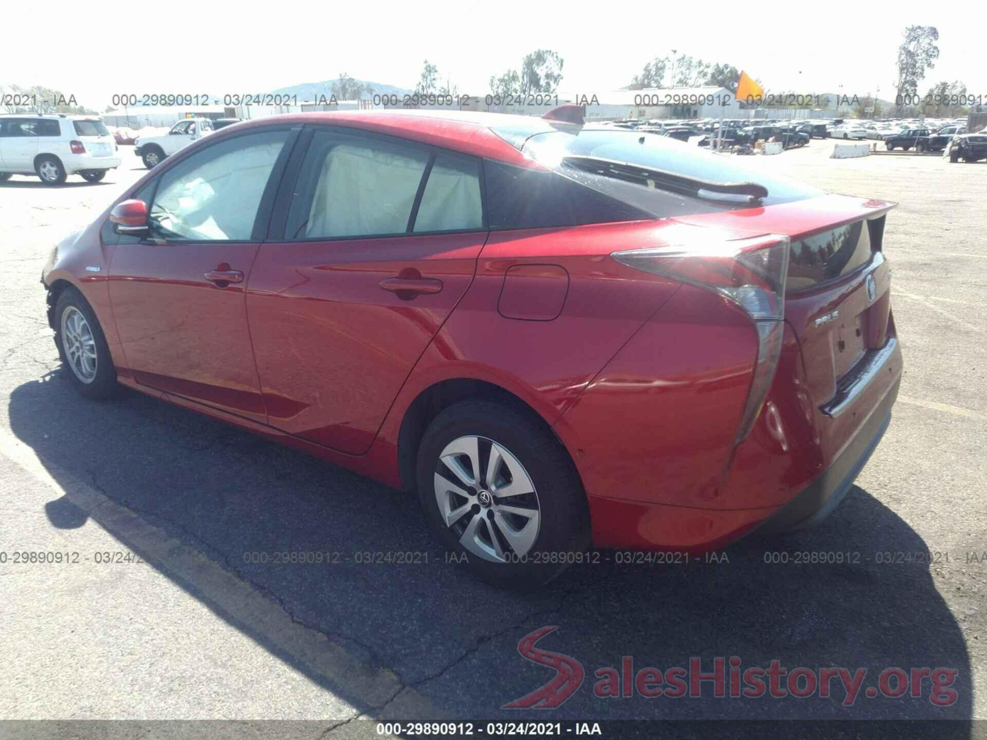 JTDKARFU4G3508758 2016 TOYOTA PRIUS