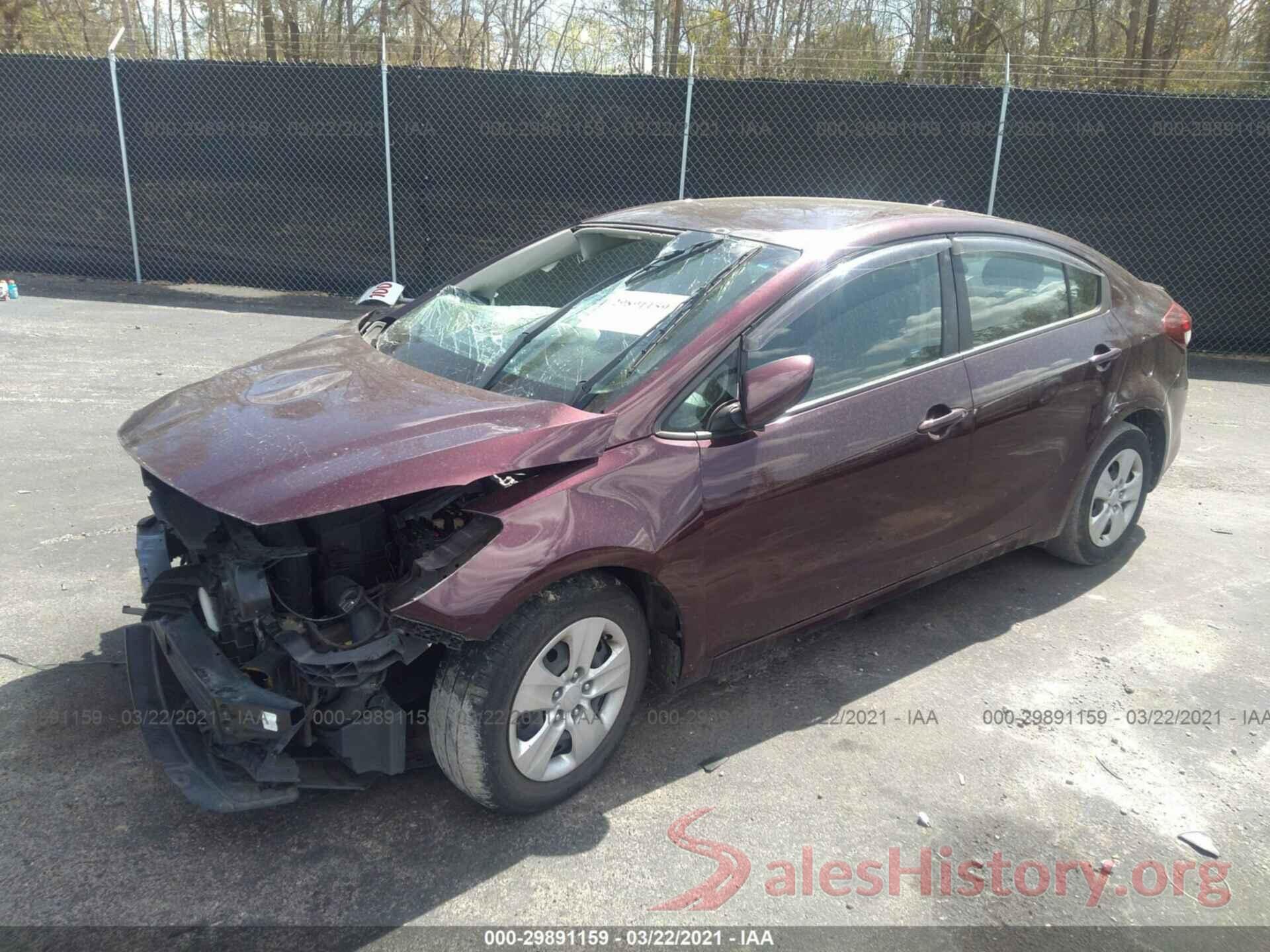 3KPFK4A7XJE175274 2018 KIA FORTE