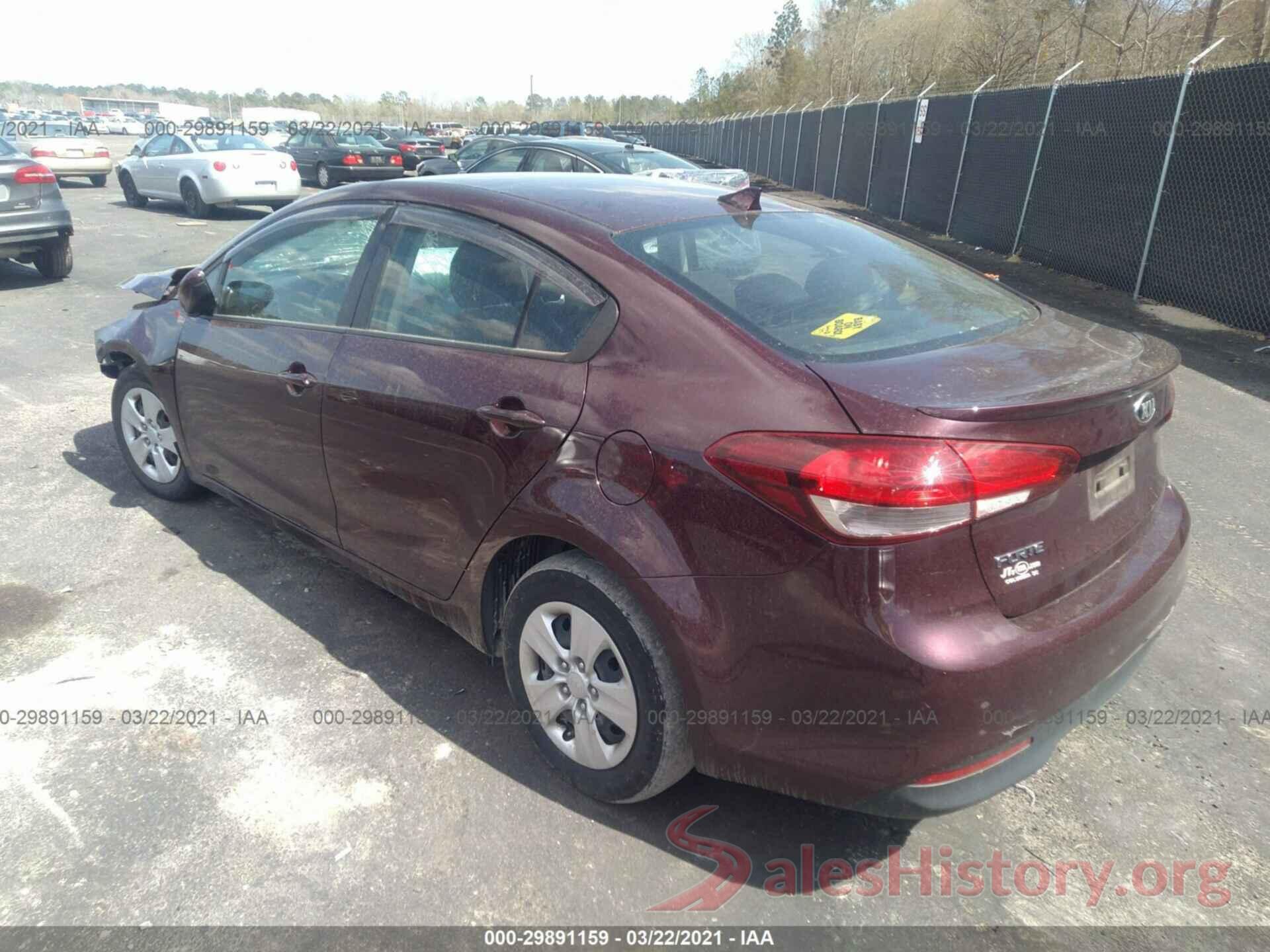 3KPFK4A7XJE175274 2018 KIA FORTE