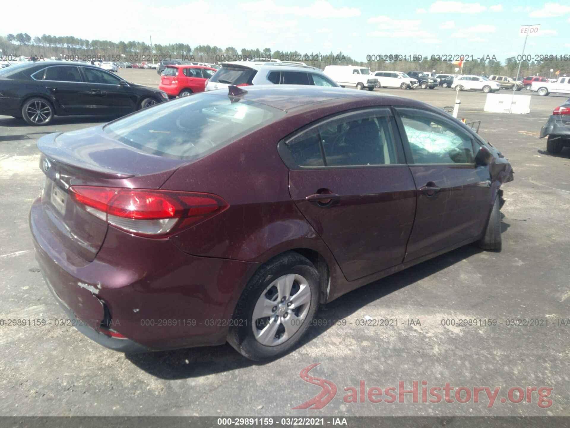 3KPFK4A7XJE175274 2018 KIA FORTE