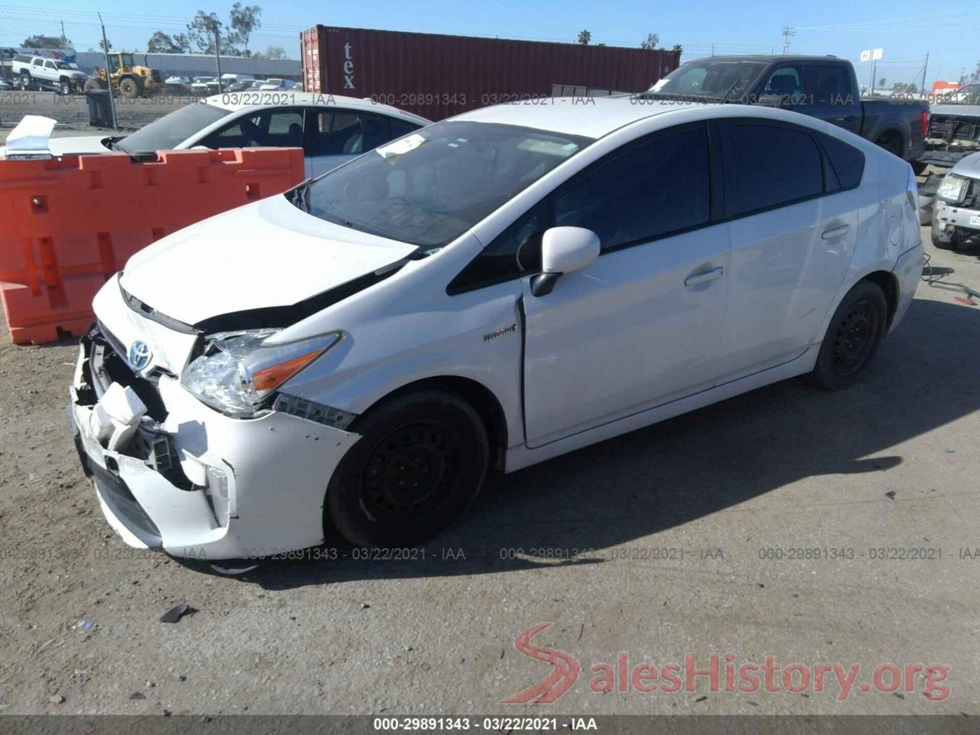 JTDKN3DU5F0473748 2015 TOYOTA PRIUS