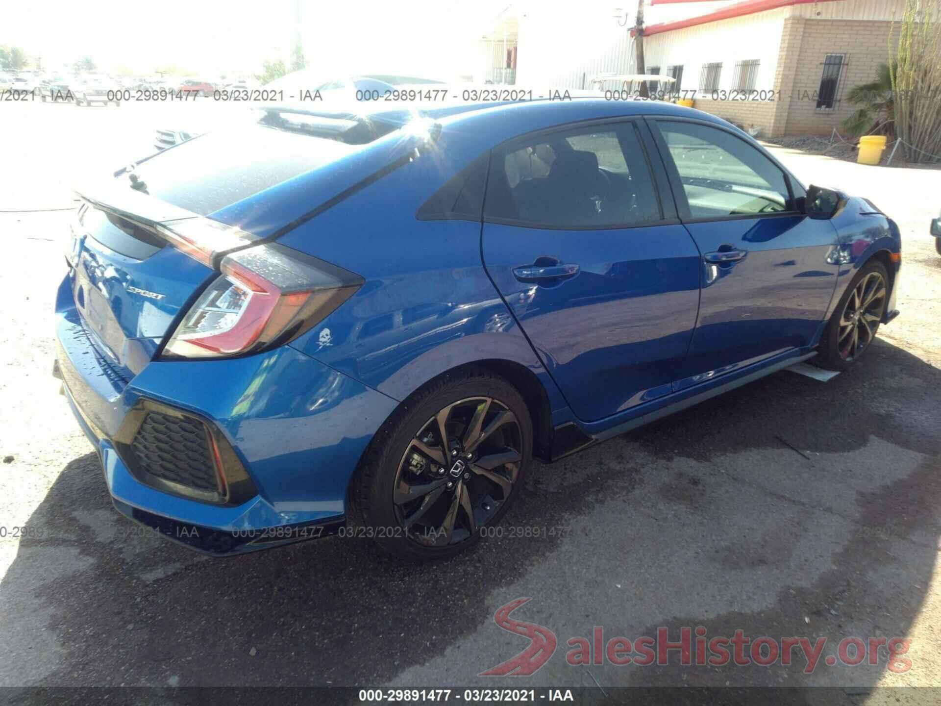 SHHFK7H4XKU209754 2019 HONDA CIVIC HATCHBACK