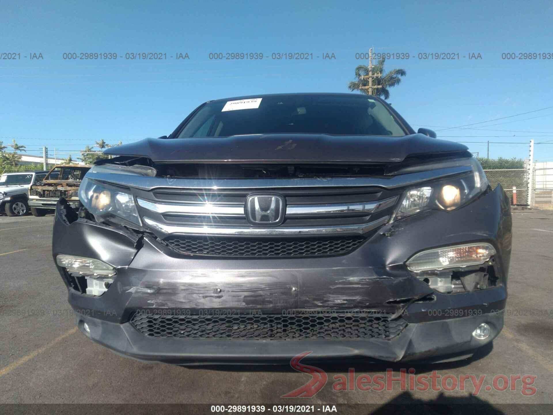 5FNYF5H63HB011529 2017 HONDA PILOT