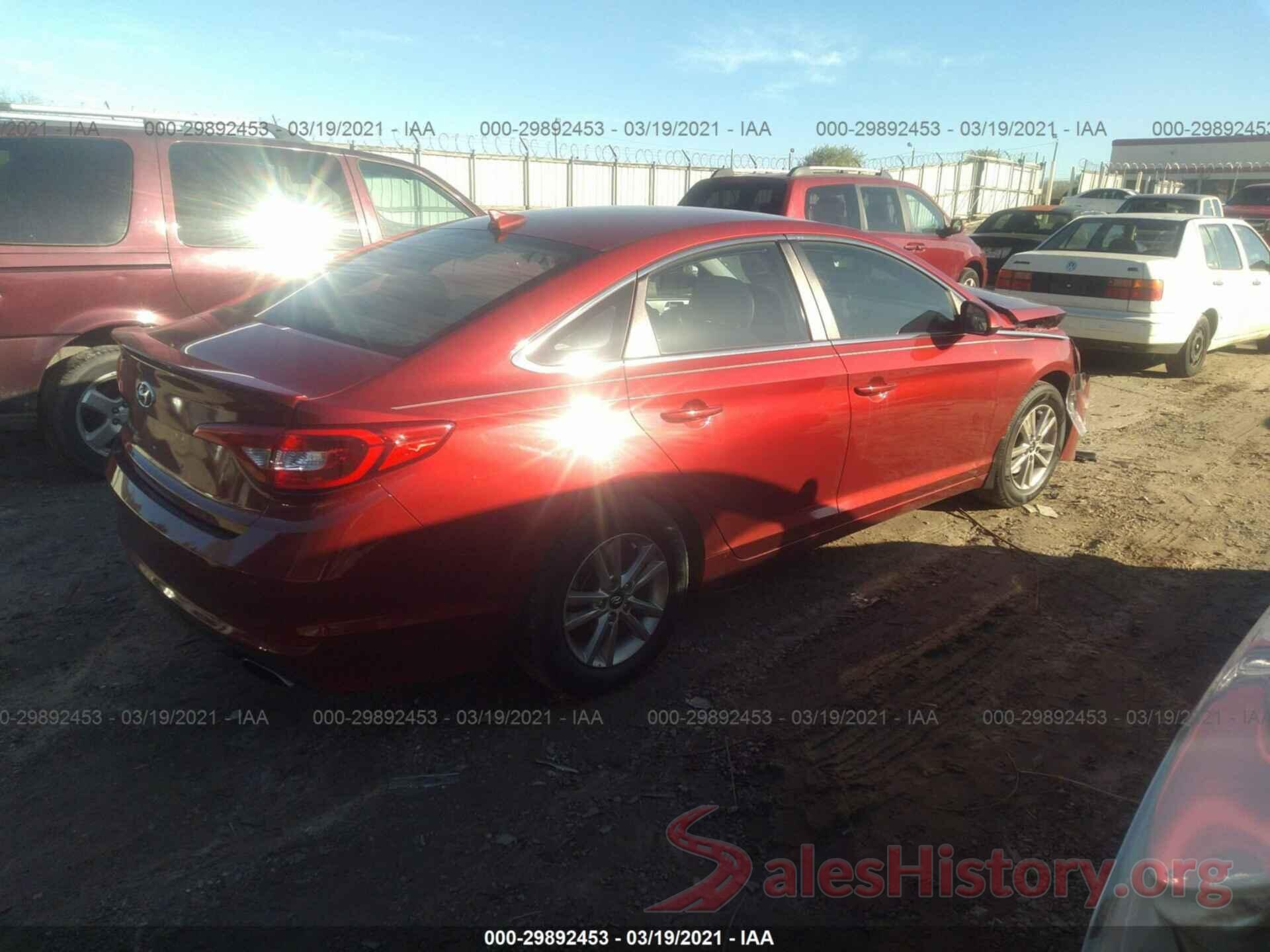 5NPE24AF1GH407882 2016 HYUNDAI SONATA