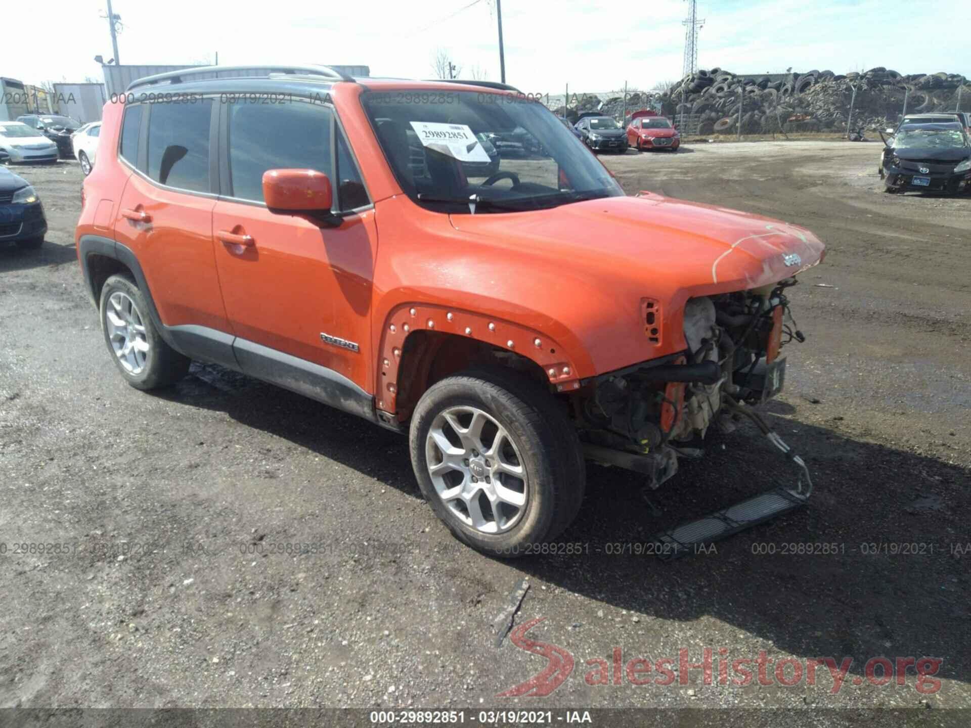 ZACCJBBT7GPC61353 2016 JEEP RENEGADE