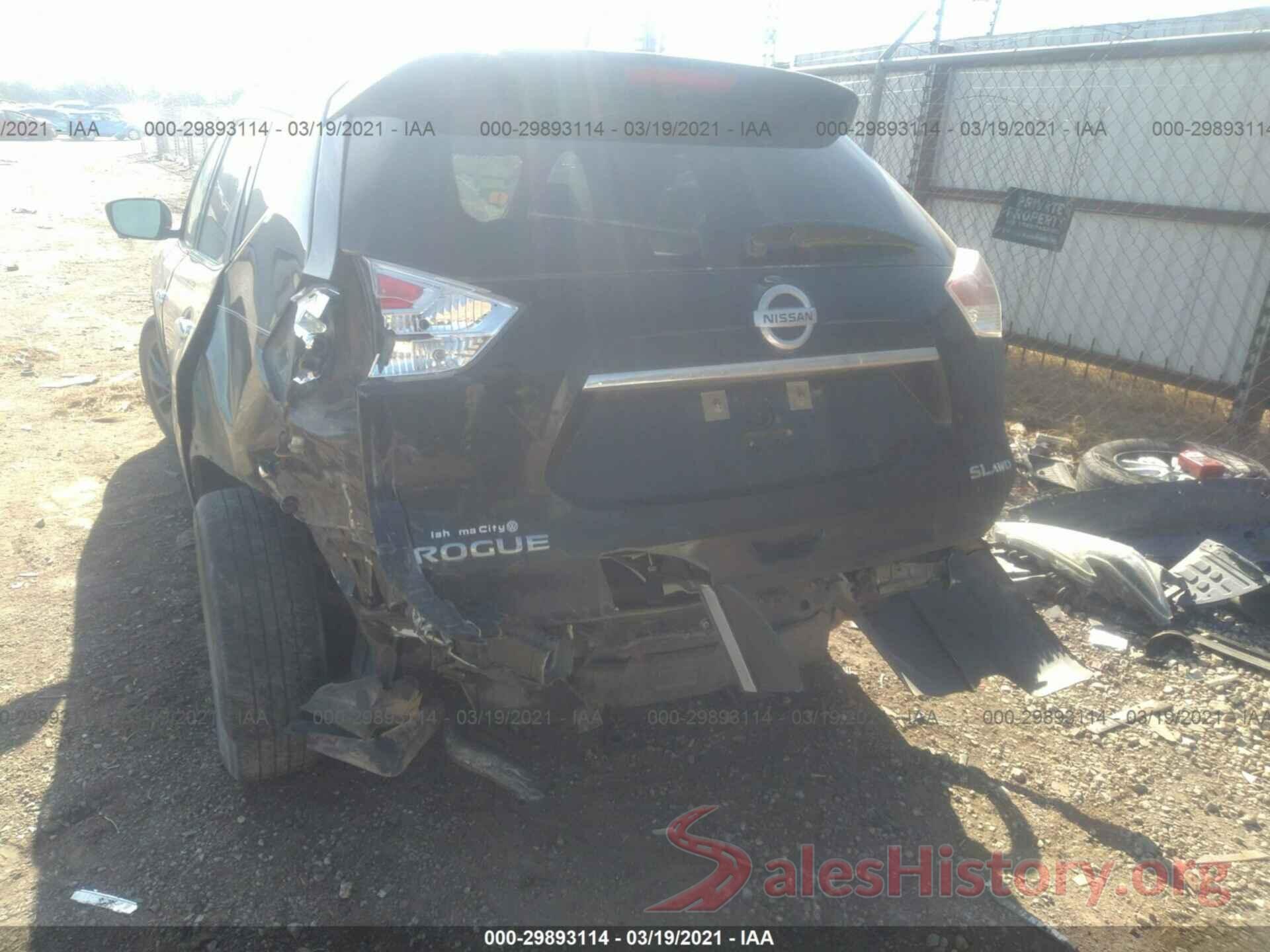 KNMAT2MV2GP710449 2016 NISSAN ROGUE