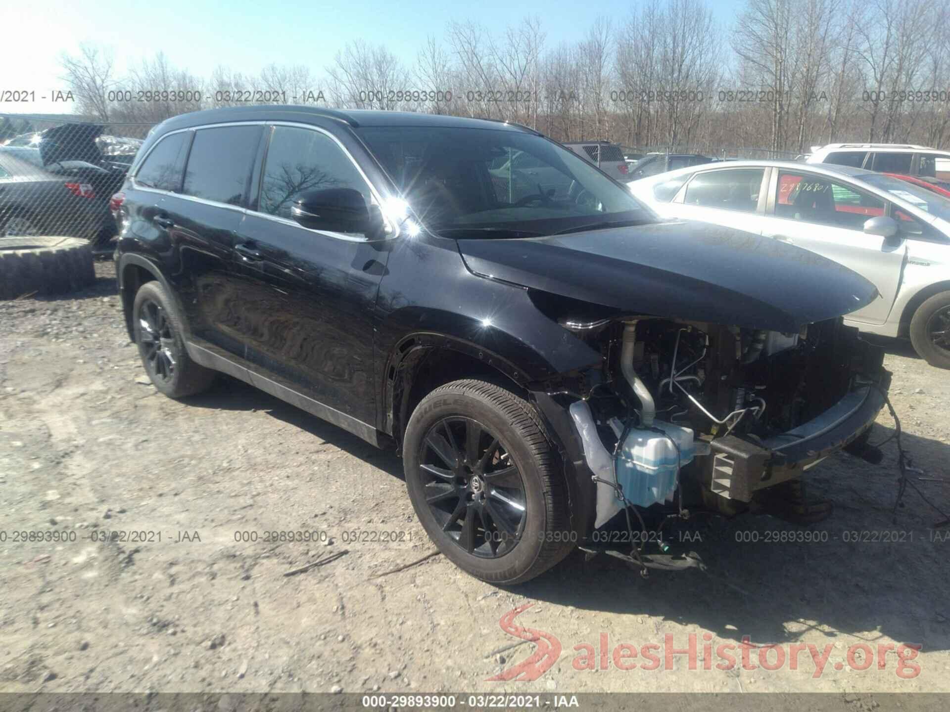 5TDJZRFH8KS620252 2019 TOYOTA HIGHLANDER