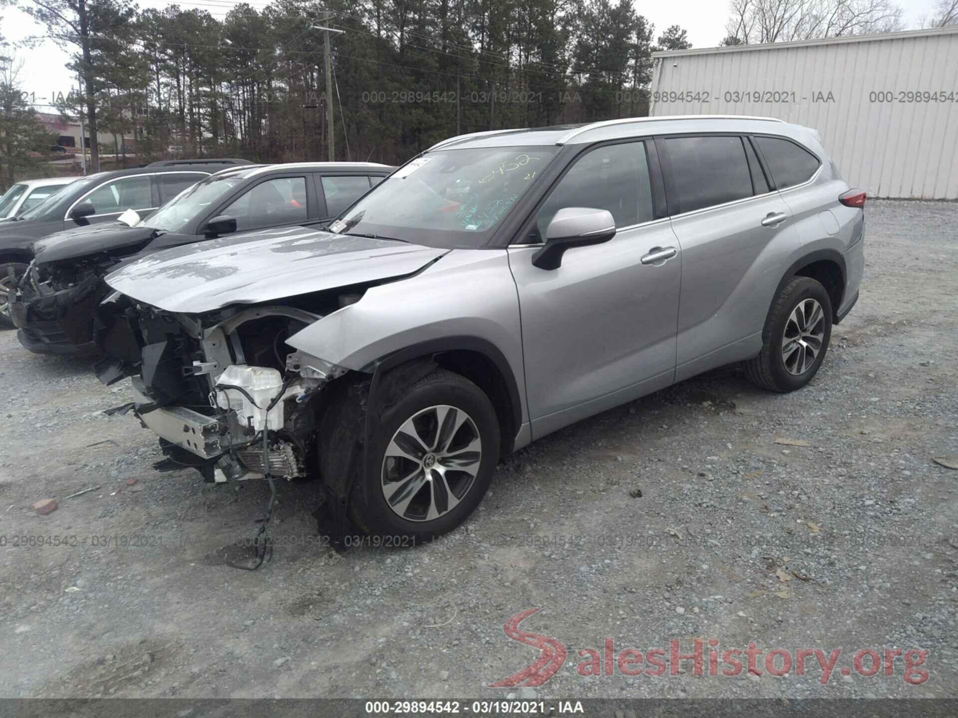 5TDGZRAH5MS516452 2021 TOYOTA HIGHLANDER