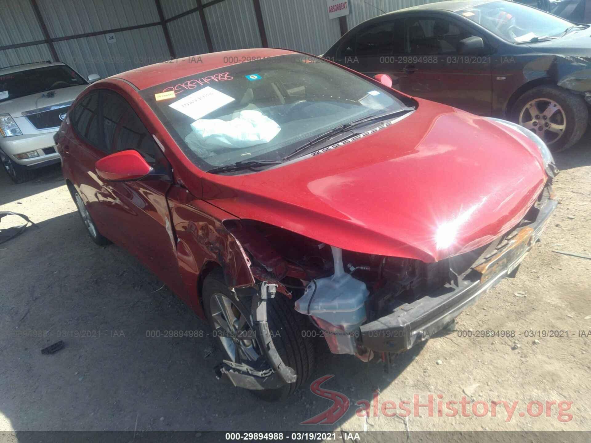 KMHDH4AE8GU584187 2016 HYUNDAI ELANTRA