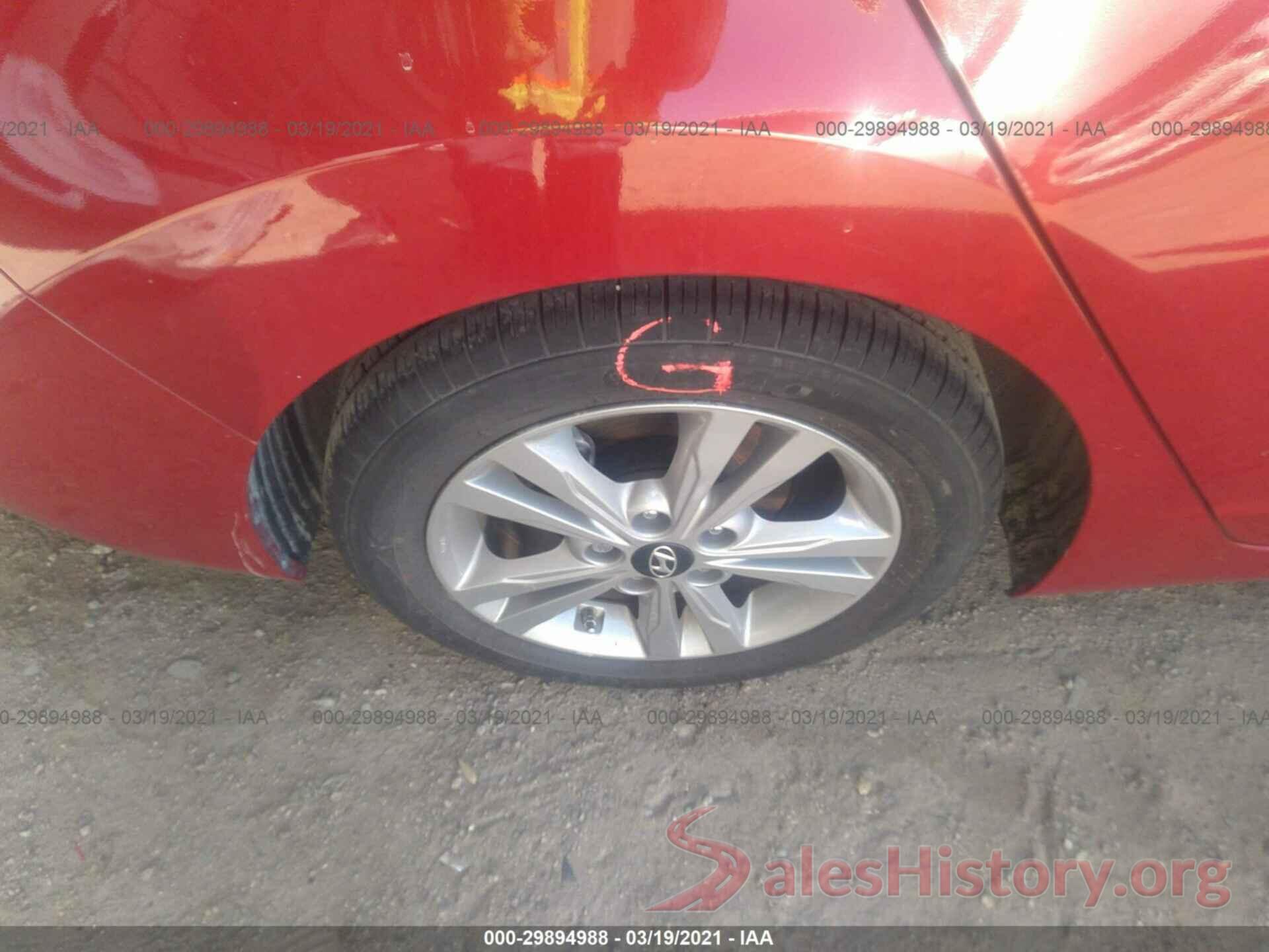 KMHDH4AE8GU584187 2016 HYUNDAI ELANTRA