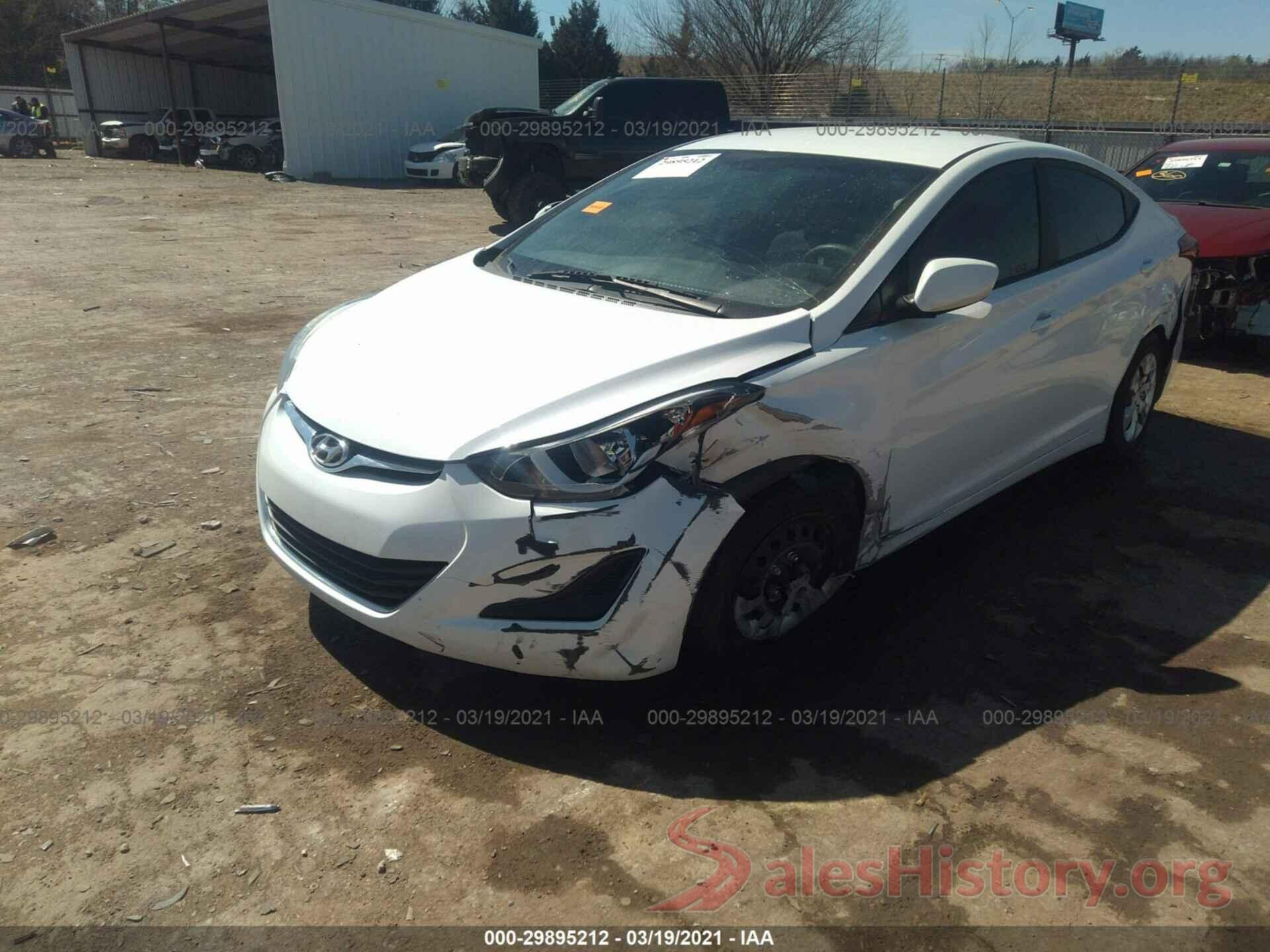 5NPDH4AE5GH744296 2016 HYUNDAI ELANTRA