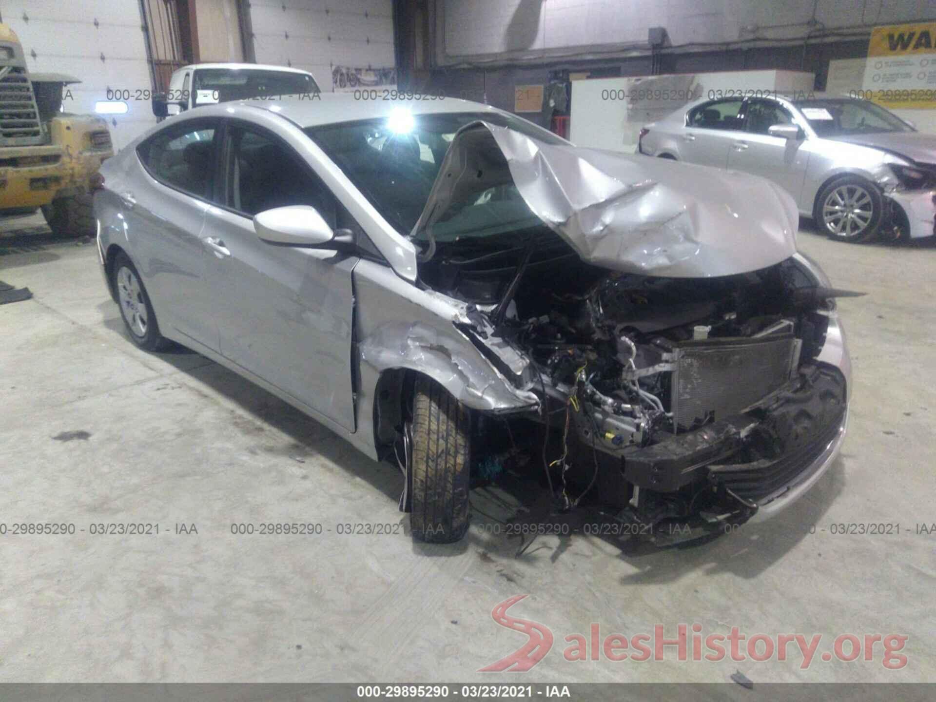 5NPDH4AE3GH732549 2016 HYUNDAI ELANTRA