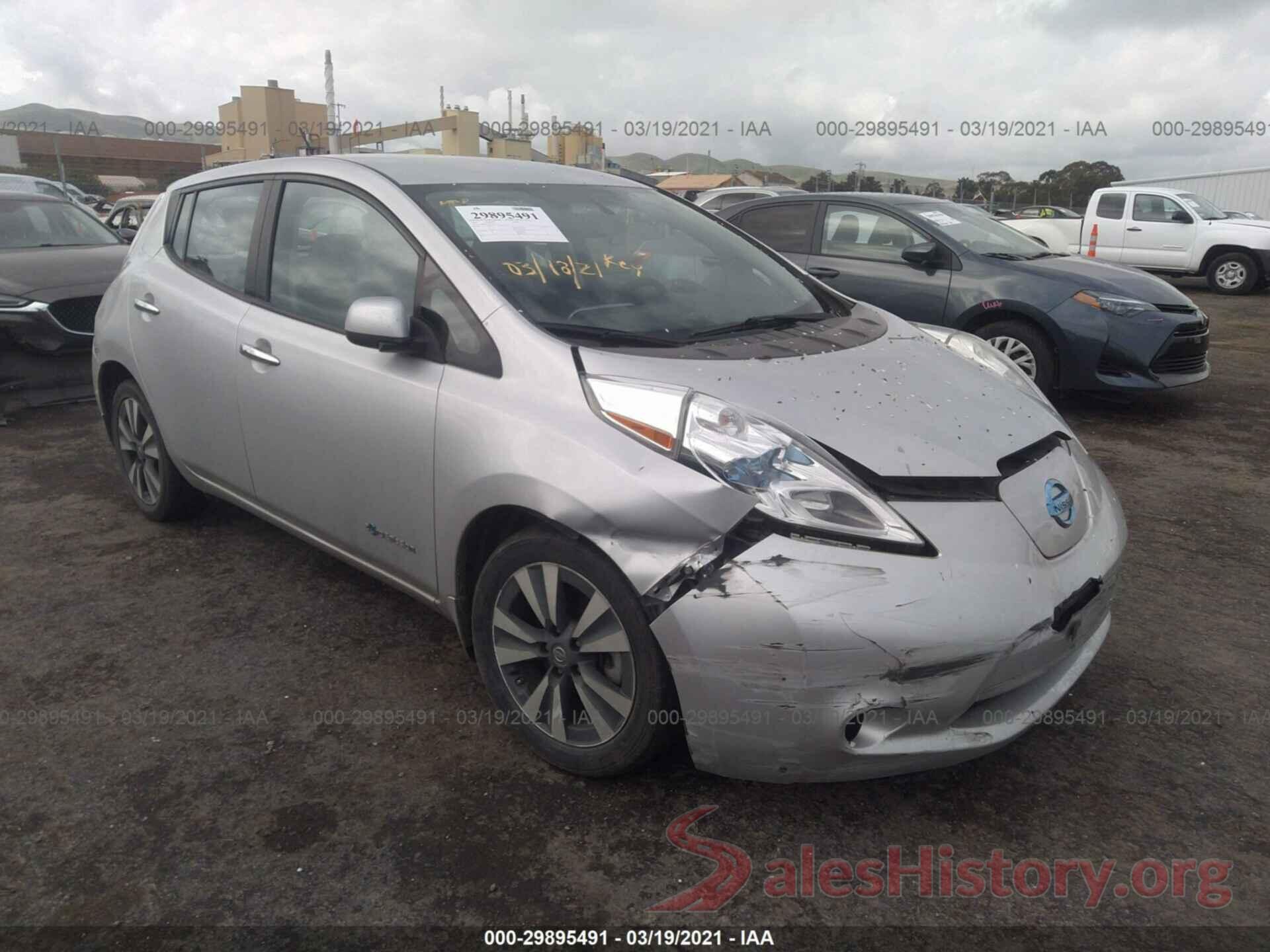 1N4BZ0CP1GC310051 2016 NISSAN LEAF