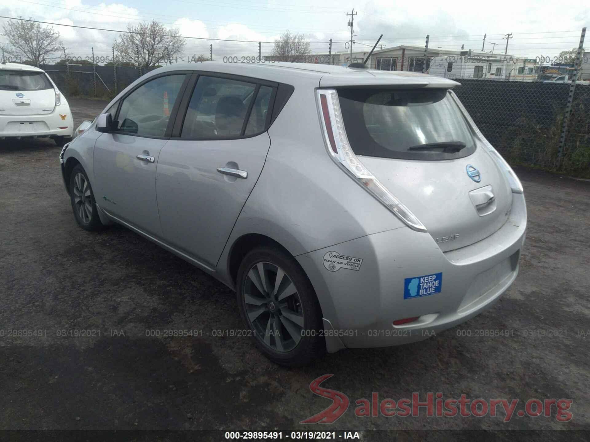 1N4BZ0CP1GC310051 2016 NISSAN LEAF