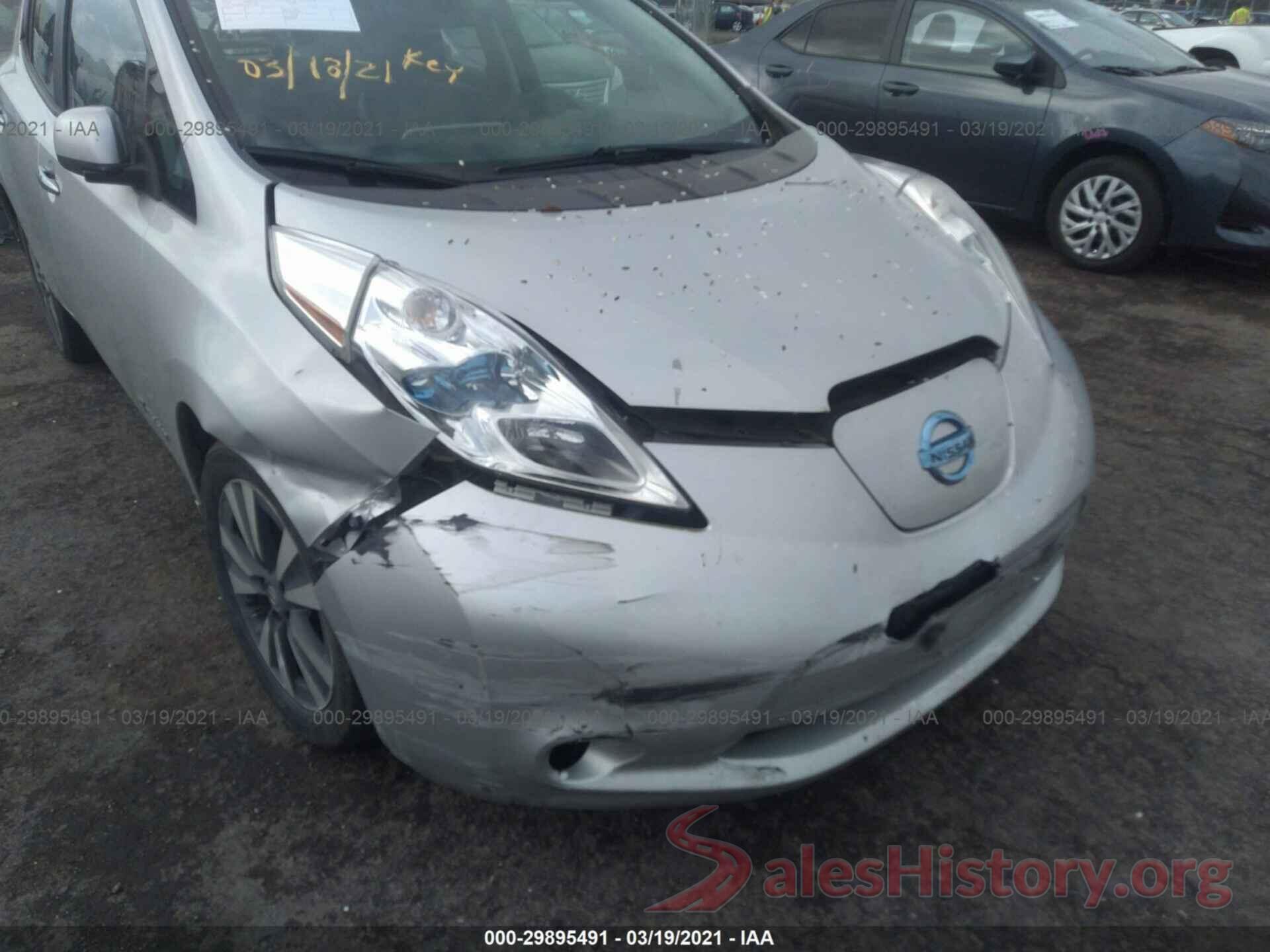 1N4BZ0CP1GC310051 2016 NISSAN LEAF