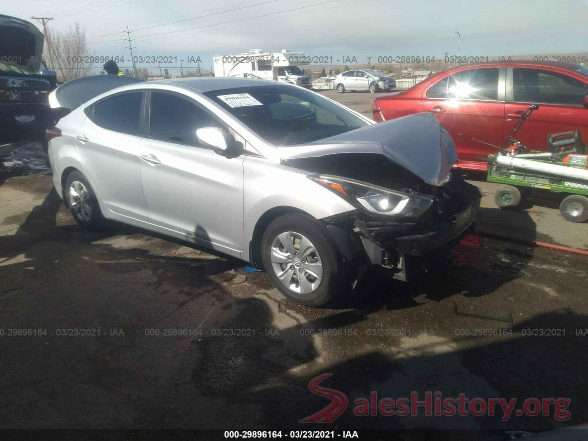 KMHDH4AEXGU481160 2016 HYUNDAI ELANTRA