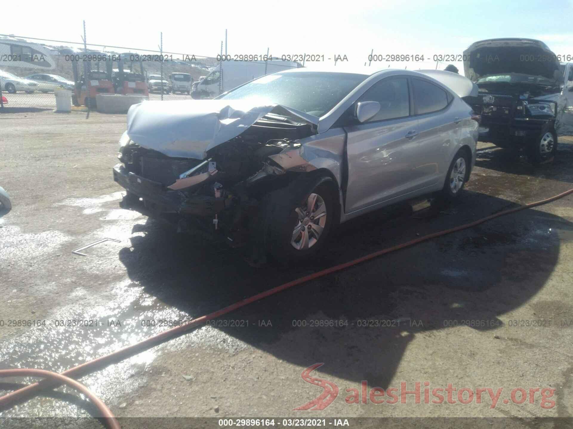 KMHDH4AEXGU481160 2016 HYUNDAI ELANTRA