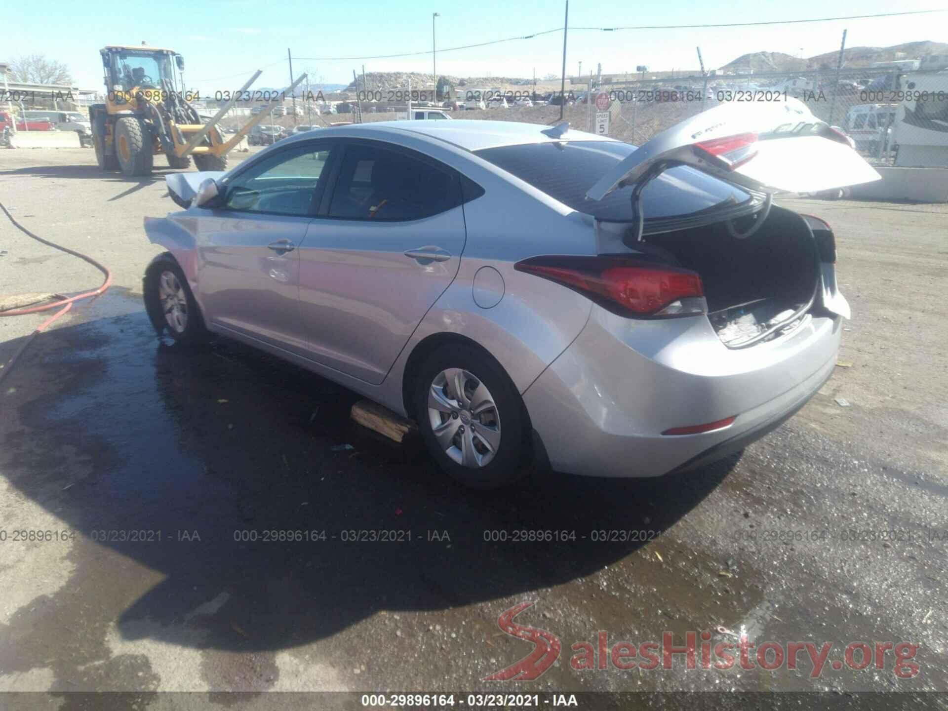 KMHDH4AEXGU481160 2016 HYUNDAI ELANTRA