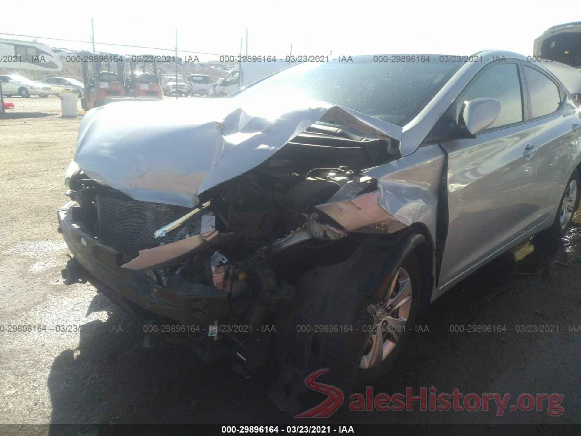 KMHDH4AEXGU481160 2016 HYUNDAI ELANTRA