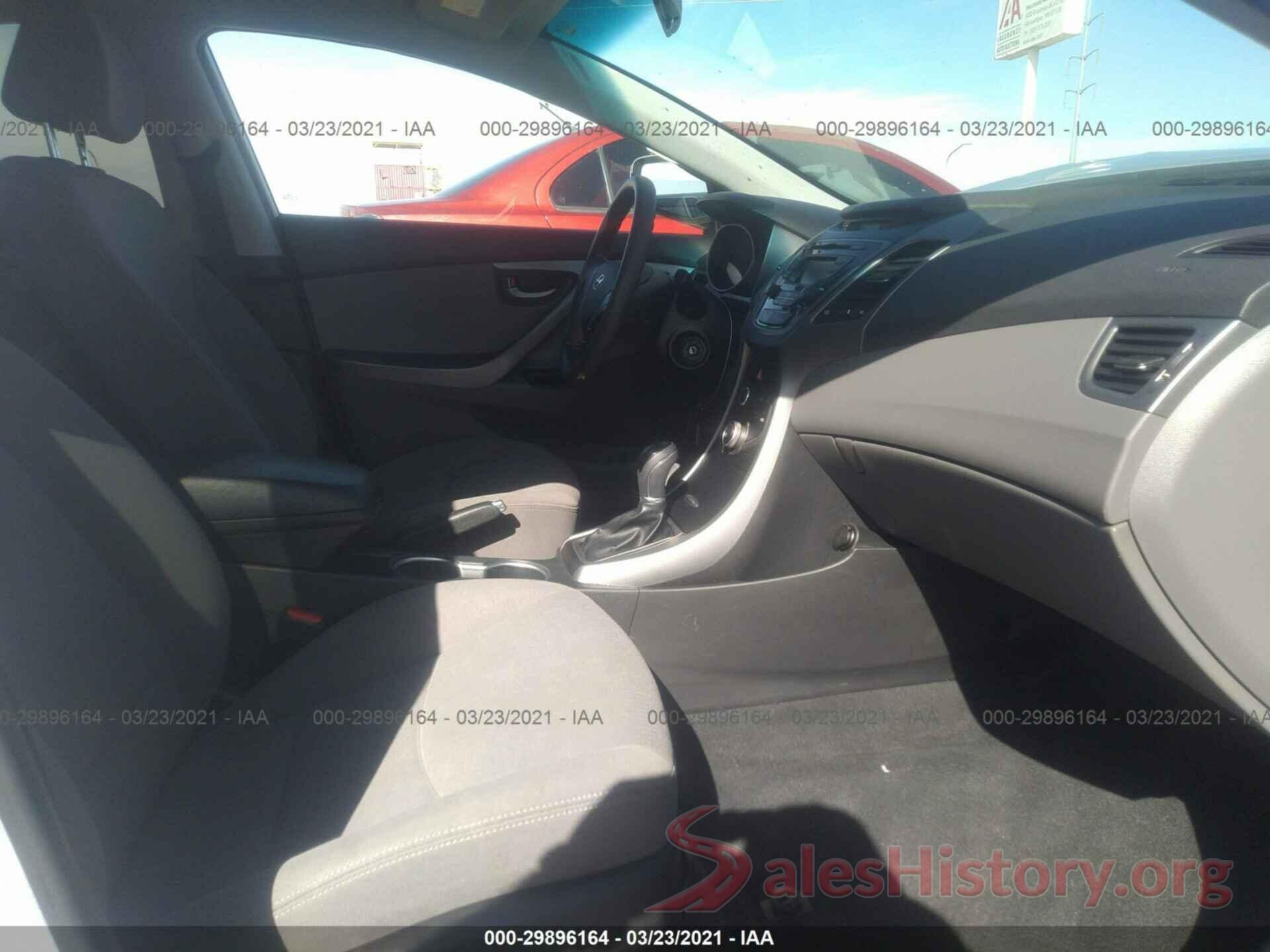 KMHDH4AEXGU481160 2016 HYUNDAI ELANTRA