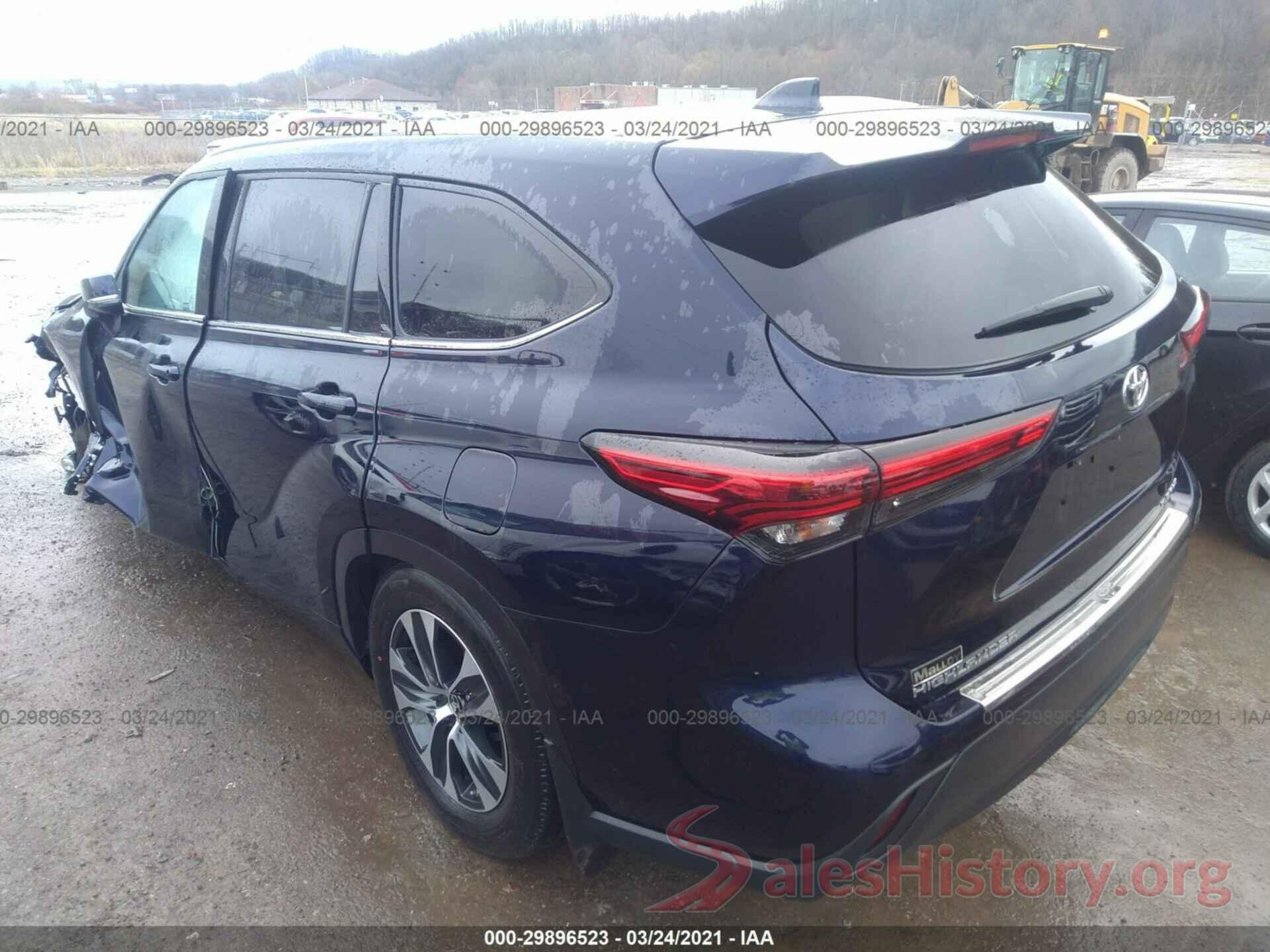 5TDHZRBH6MS523381 2021 TOYOTA HIGHLANDER