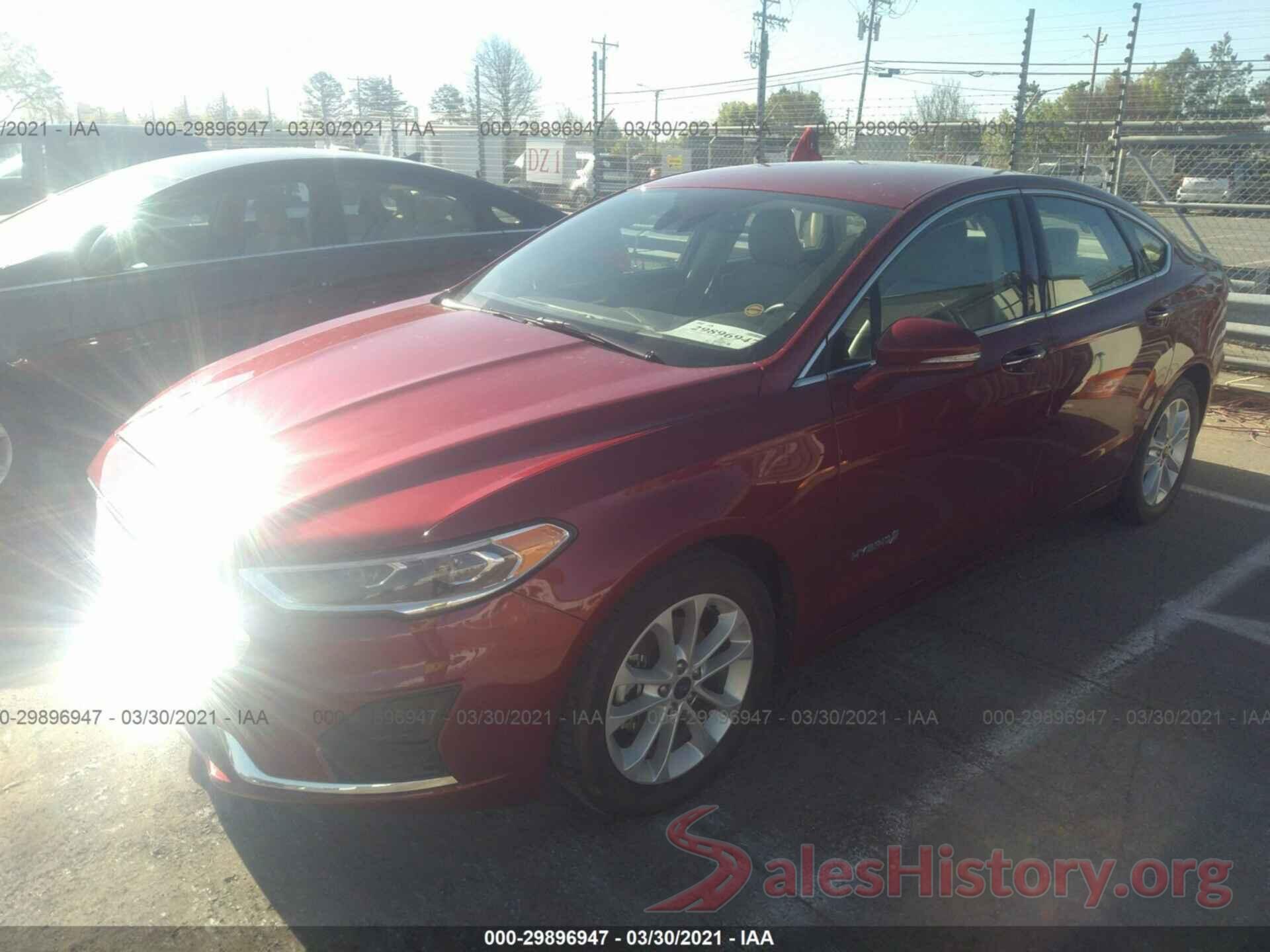 3FA6P0MU5KR136717 2019 FORD FUSION HYBRID