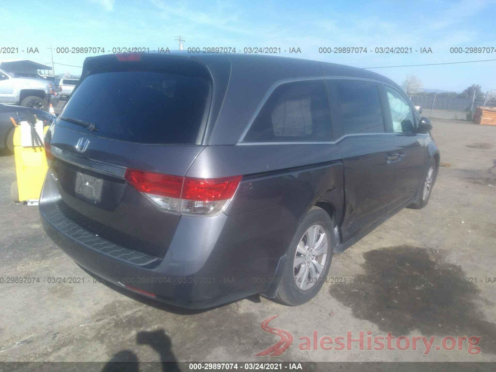 5FNRL5H44GB038491 2016 HONDA ODYSSEY