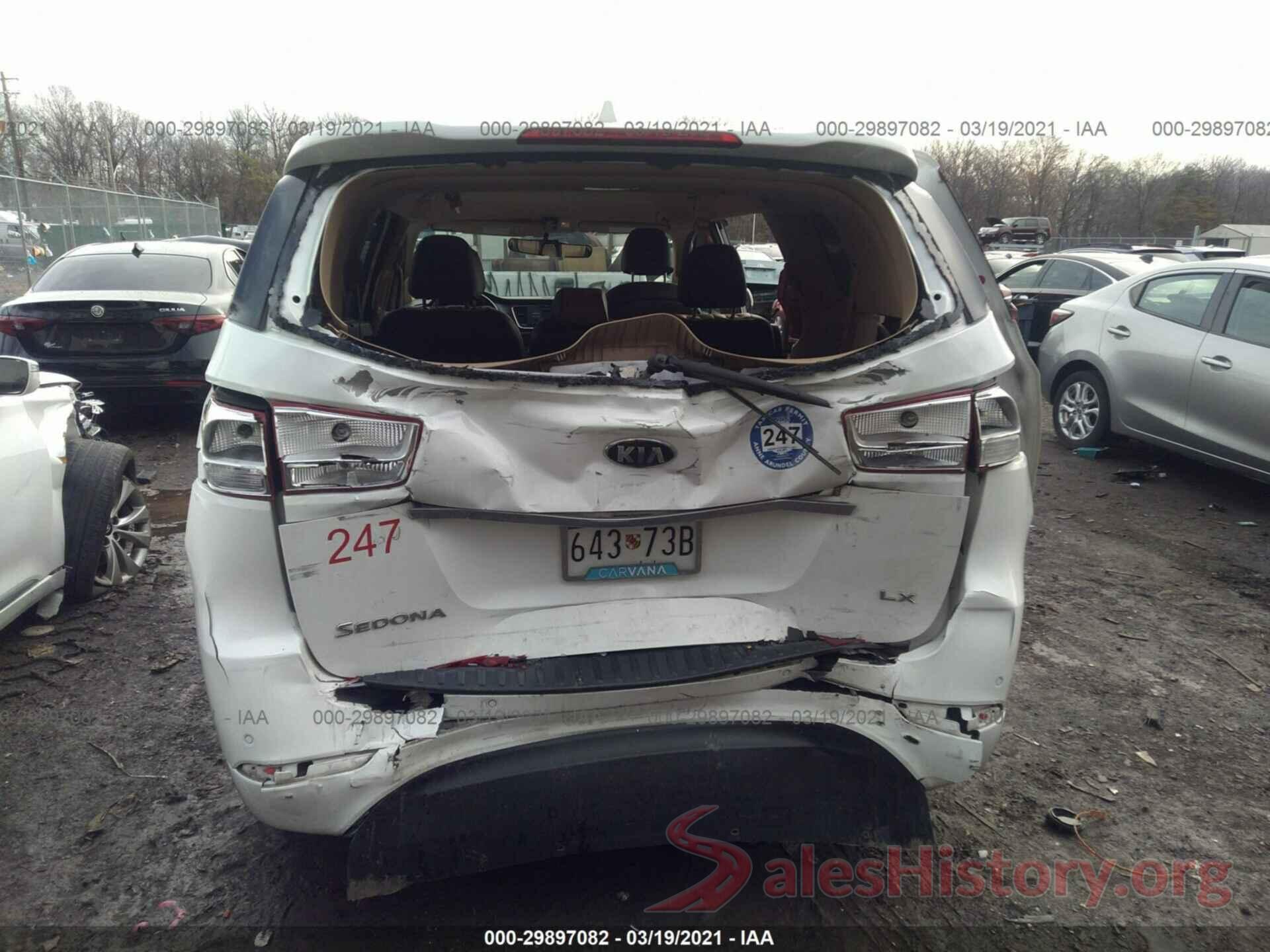 KNDMB5C15H6243938 2017 KIA SEDONA