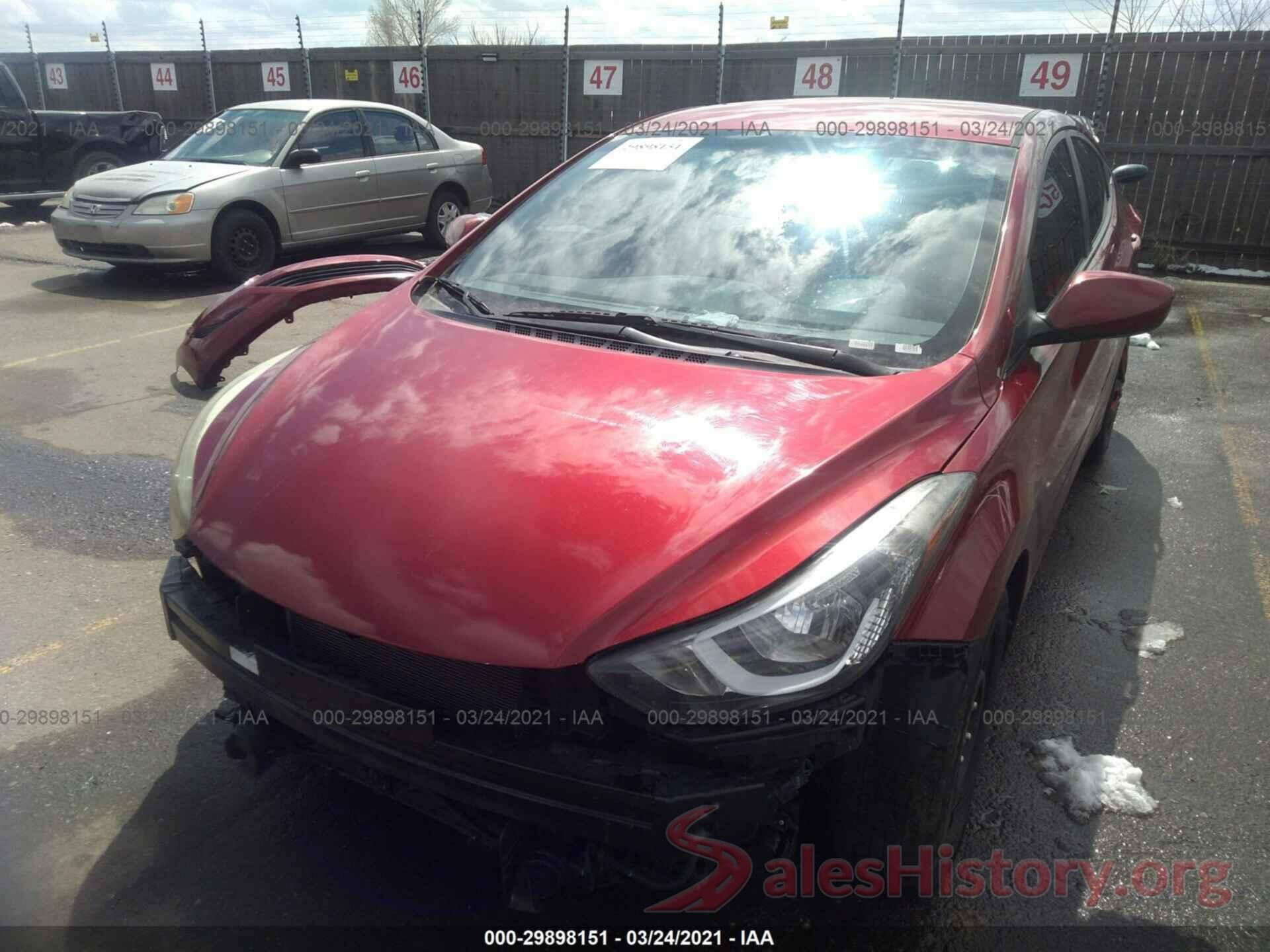 5NPDH4AE4GH699383 2016 HYUNDAI ELANTRA