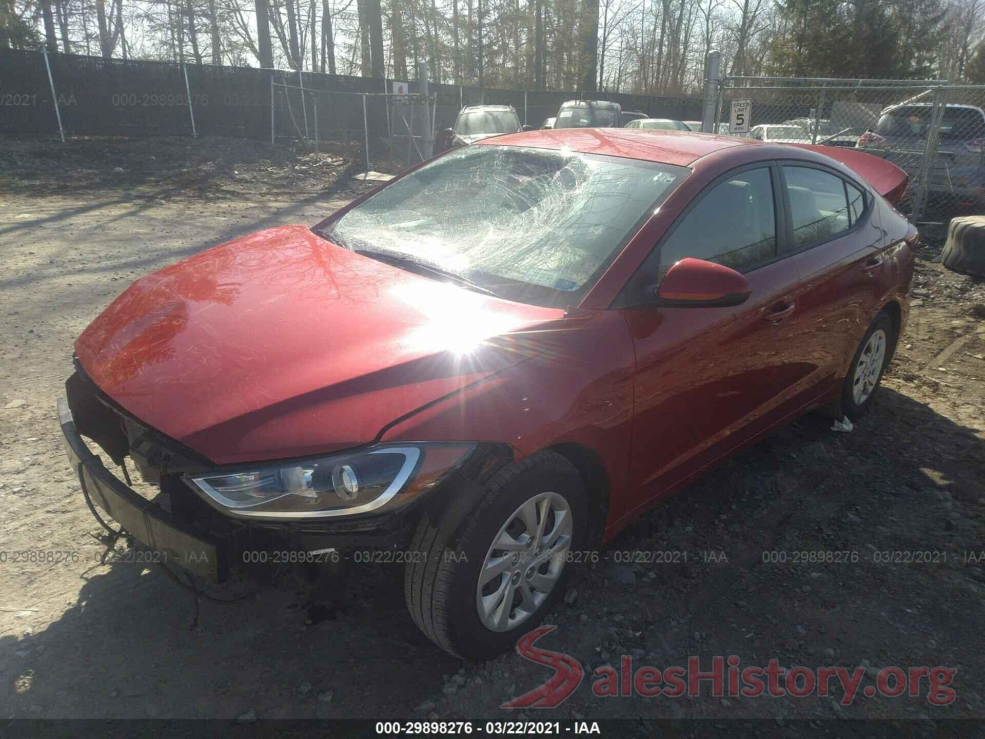 5NPD74LF2JH302656 2018 HYUNDAI ELANTRA