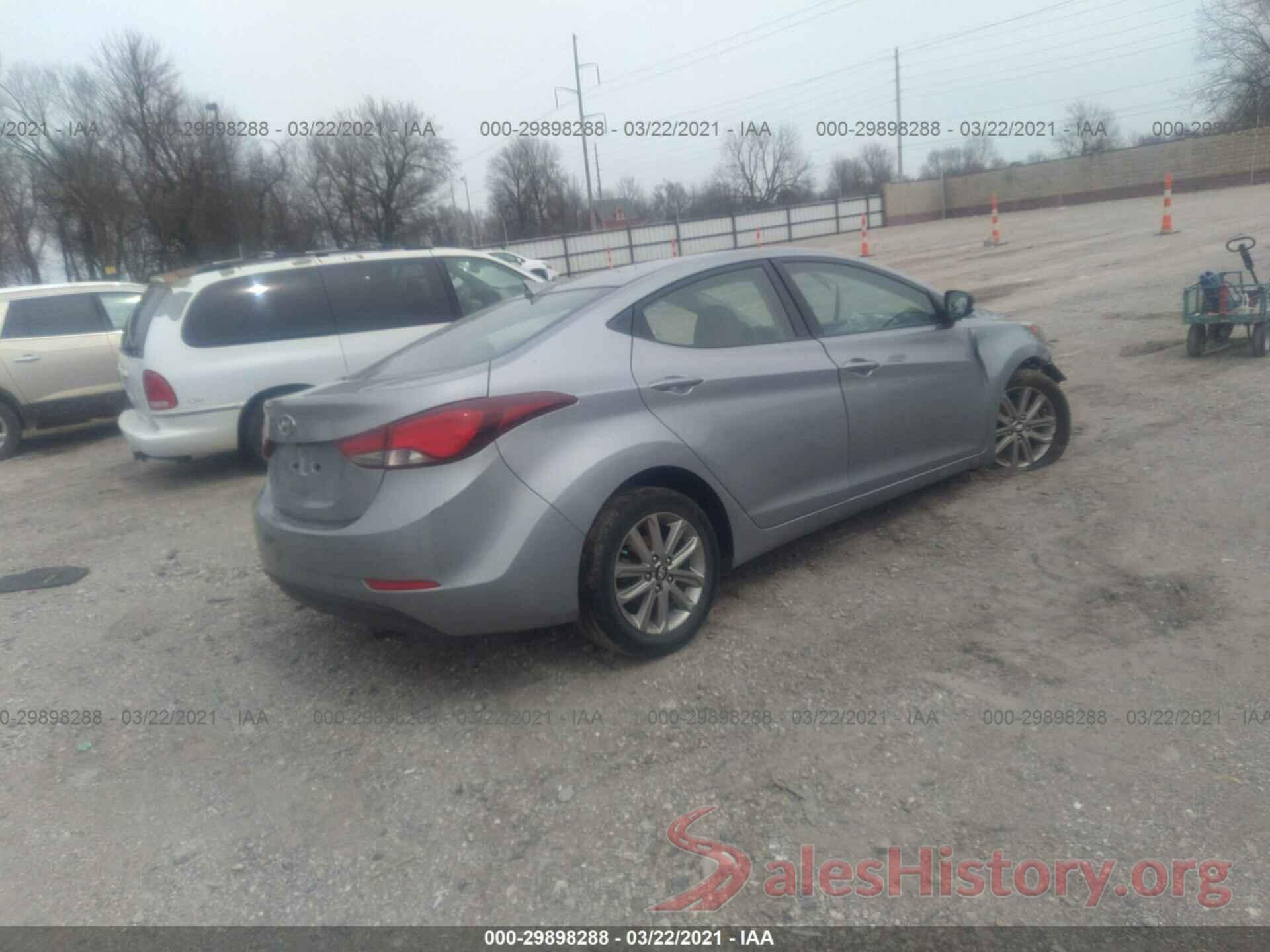 5NPDH4AE6GH727667 2016 HYUNDAI ELANTRA