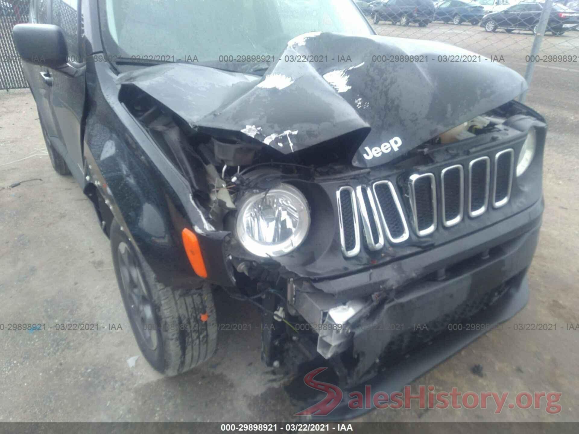 ZACCJAAT0GPD42643 2016 JEEP RENEGADE