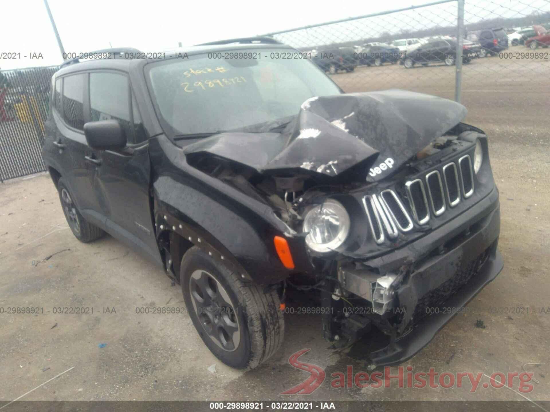 ZACCJAAT0GPD42643 2016 JEEP RENEGADE