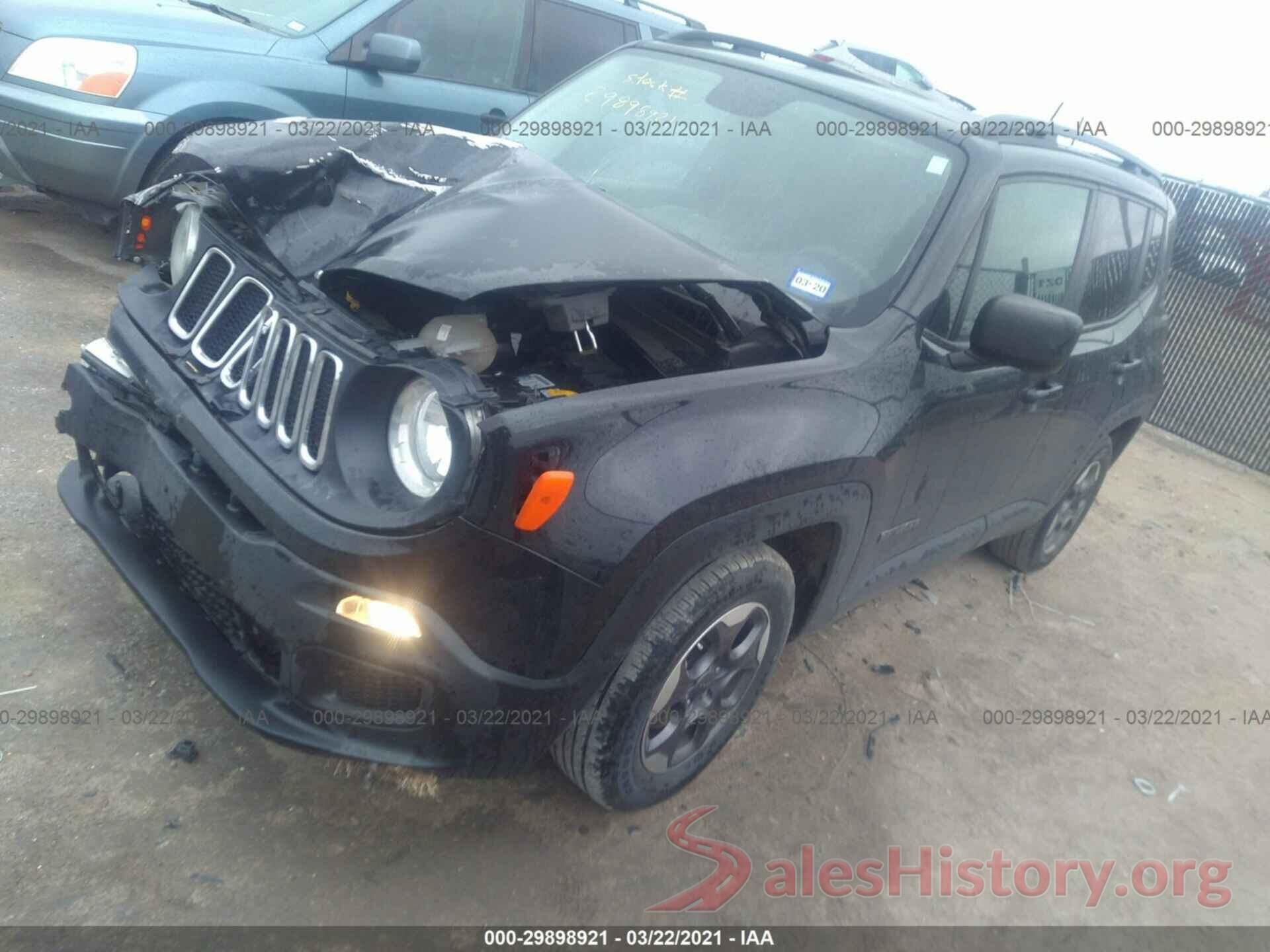 ZACCJAAT0GPD42643 2016 JEEP RENEGADE