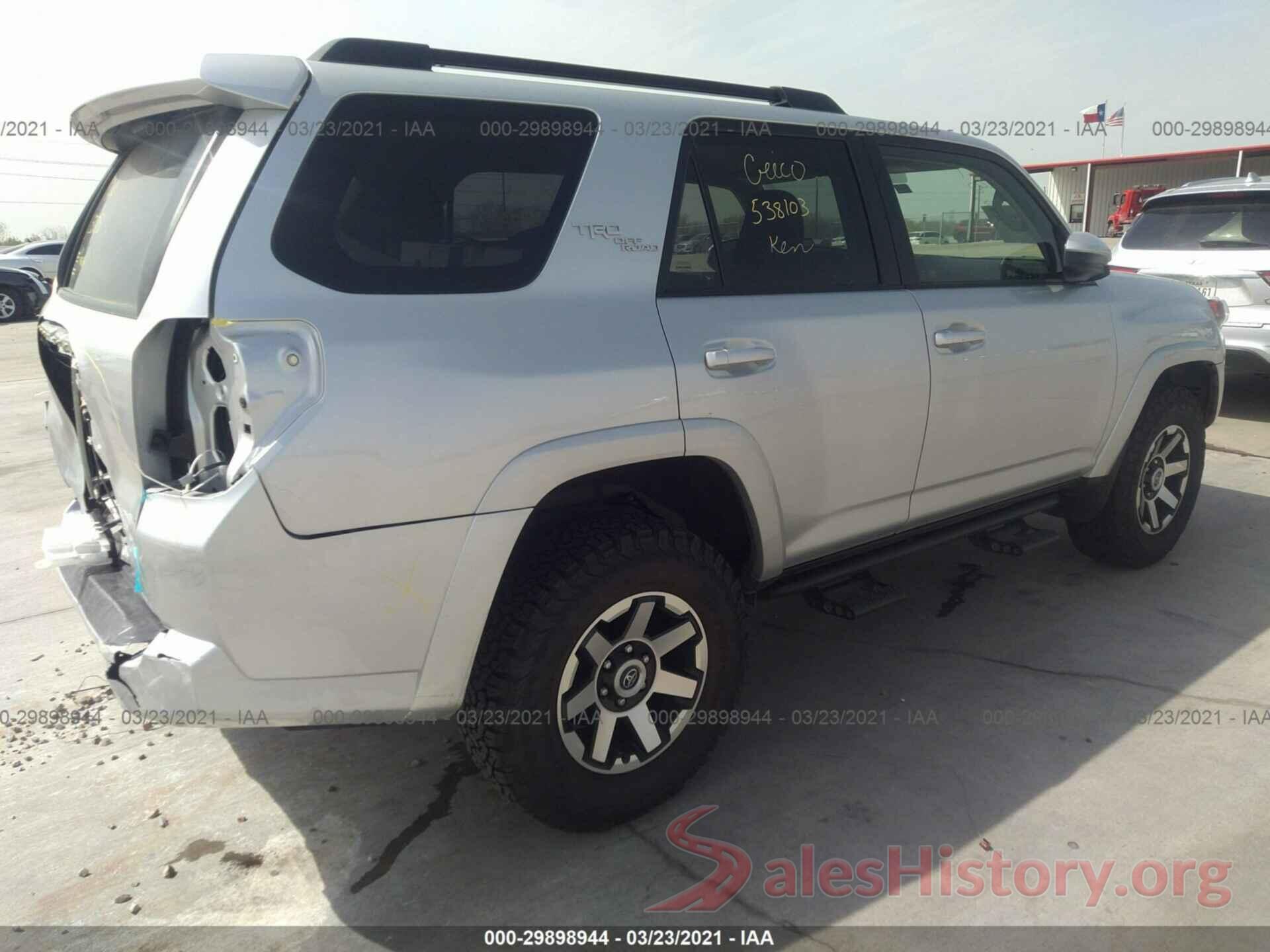 JTEBU5JR3K5613139 2019 TOYOTA 4RUNNER