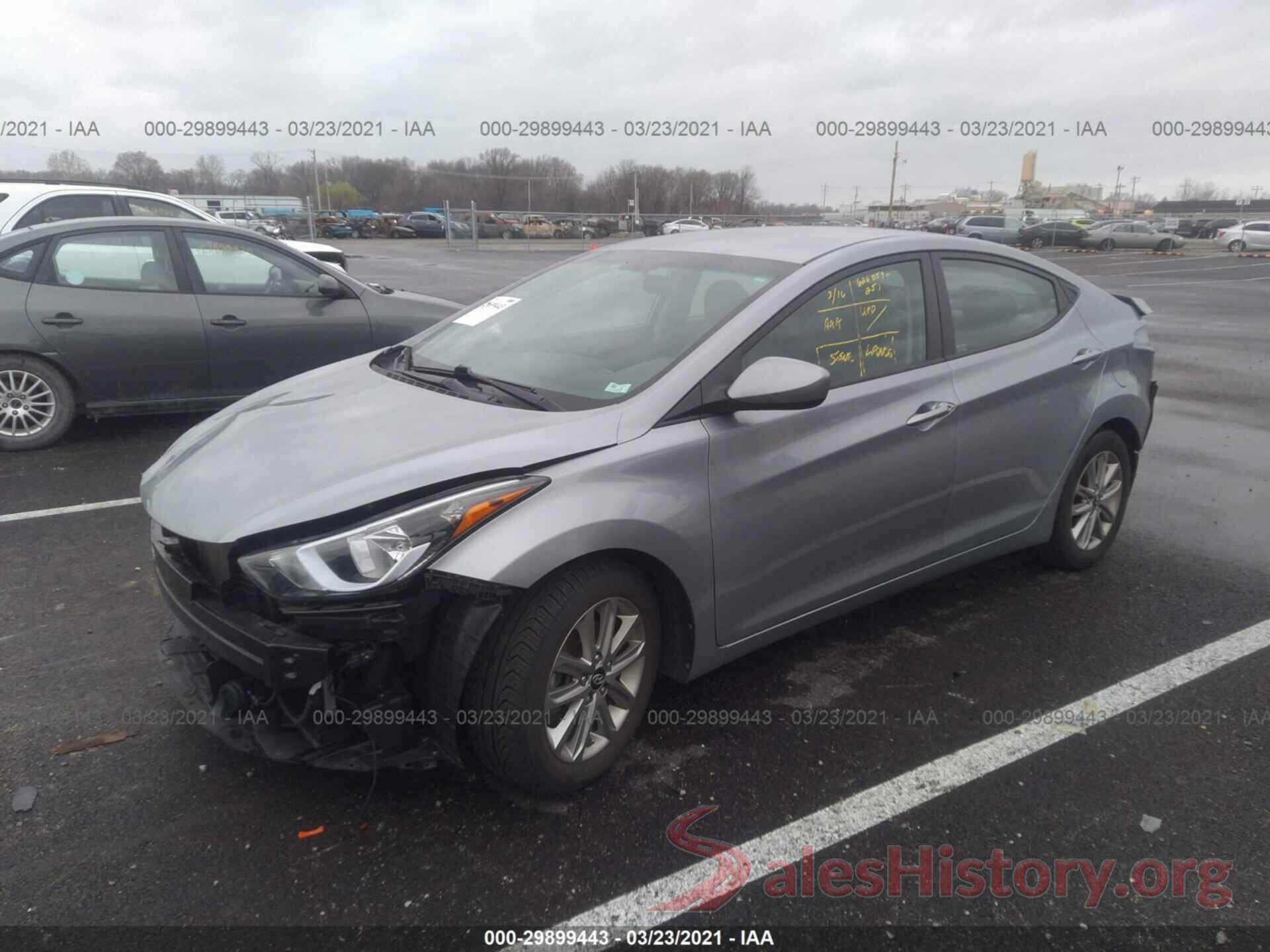 5NPDH4AE3GH656928 2016 HYUNDAI ELANTRA