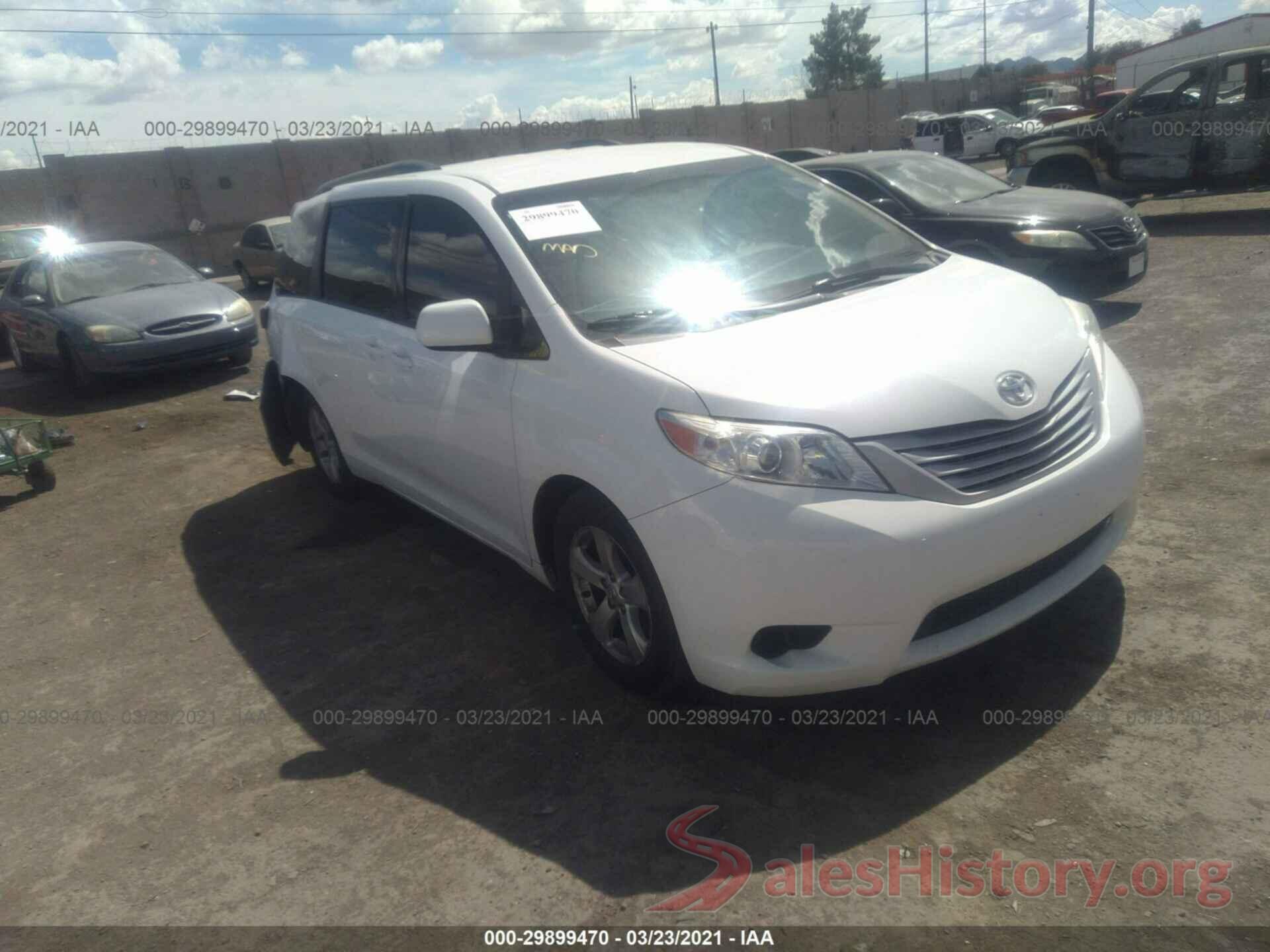 5TDZK3DC6GS692523 2016 TOYOTA SIENNA