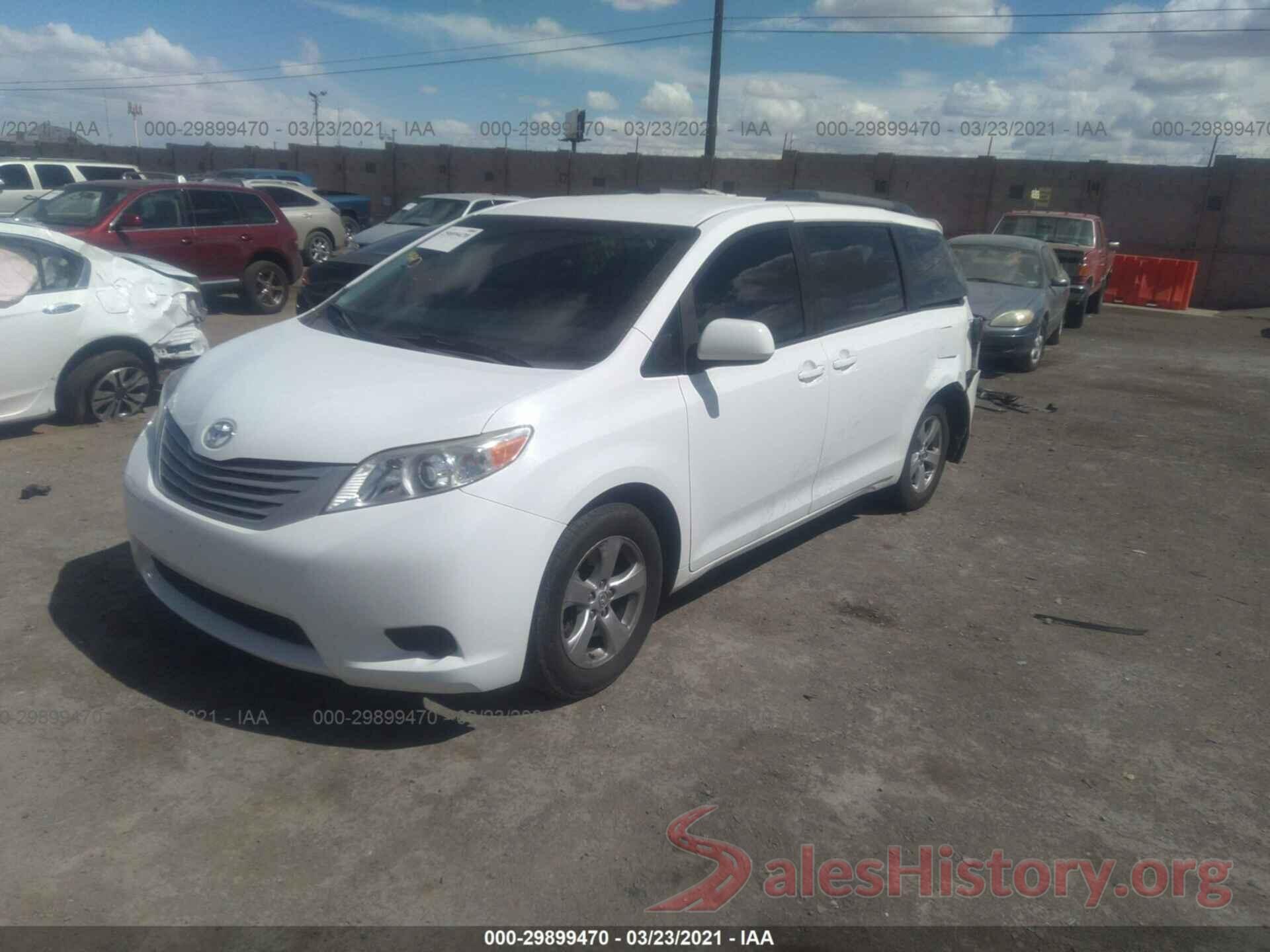 5TDZK3DC6GS692523 2016 TOYOTA SIENNA